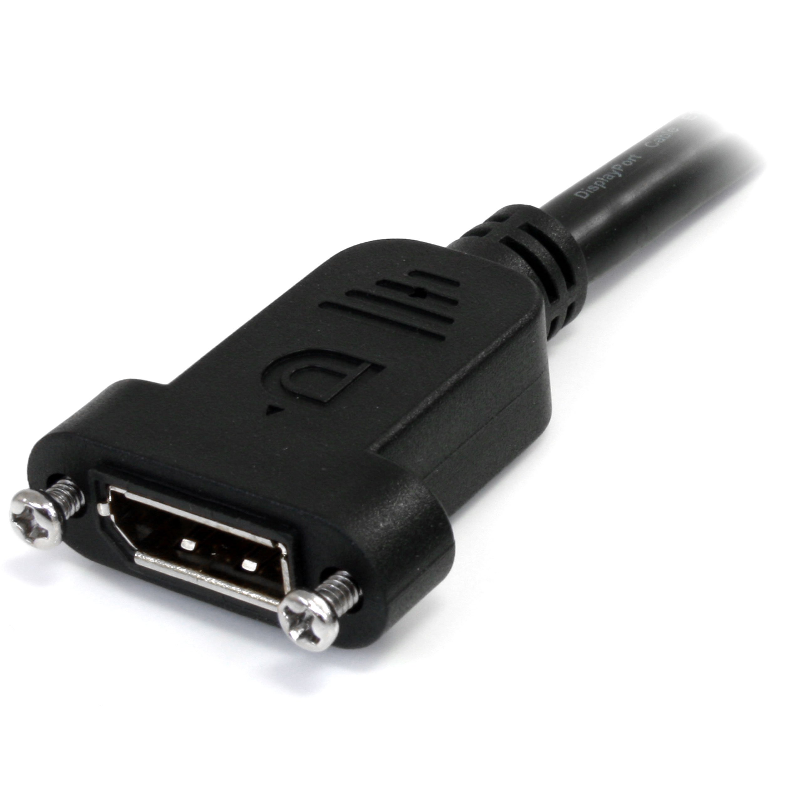 startech-com-c-ble-displayport-montage-panneau-1-m-4k-blanc-dp-m-f image 2