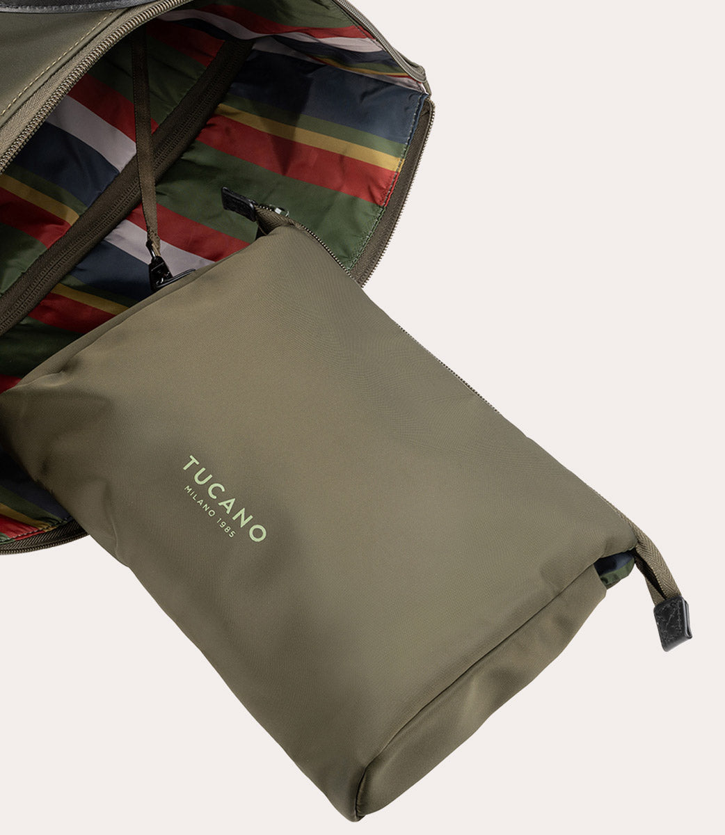 tucano-fold-weekender-bag-sac-de-voyage-nylon-recycl-et-cuir-15-6 image 8