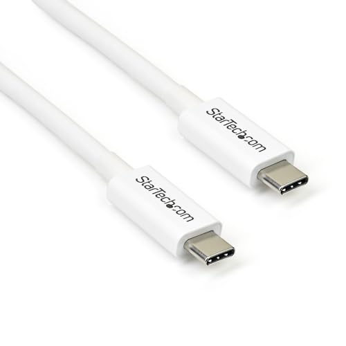 startech-com-c-ble-thunderbolt-3-passif-0-5m-40gbps-100w-blanc image 8