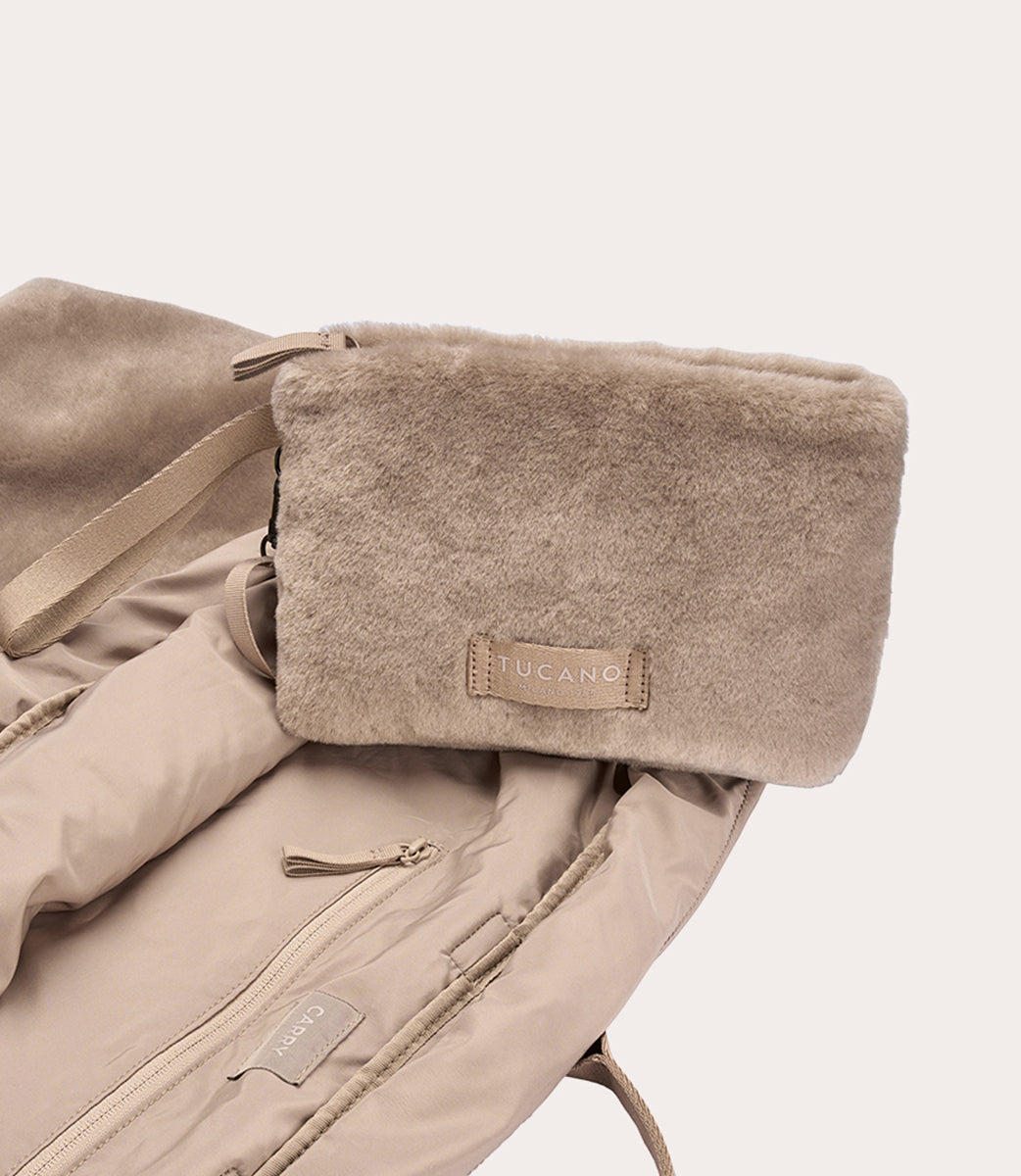 tucano-carry-fur-large-sac-de-week-end-fausse-fourrure-douce image 7