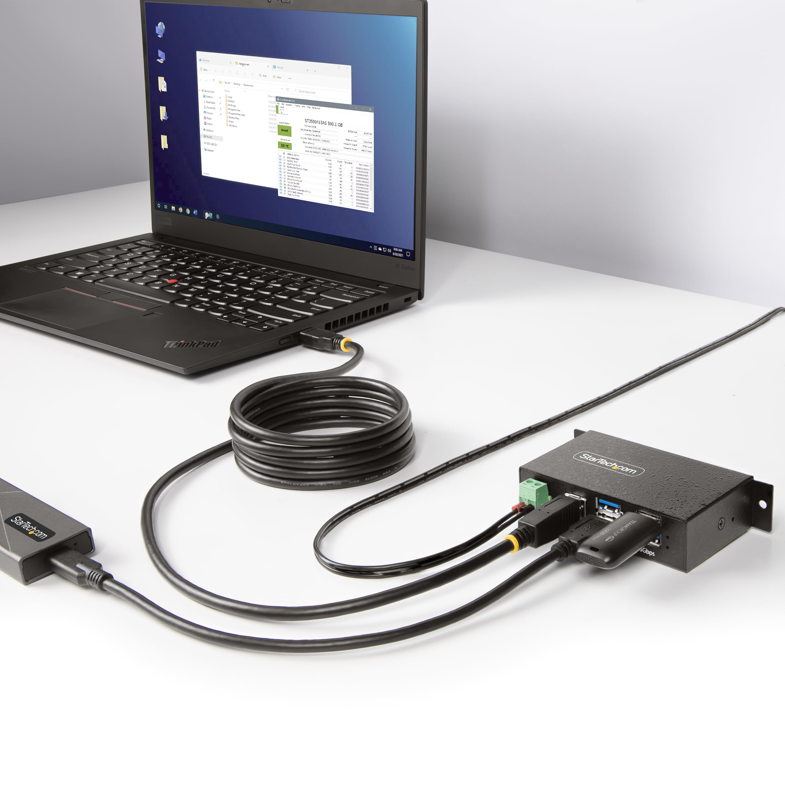 startech-com-hub-usb-g-r-4-ports-usb-a-5gbps-esd-m-tal-5g4aindrm-usb-a-hub image 6