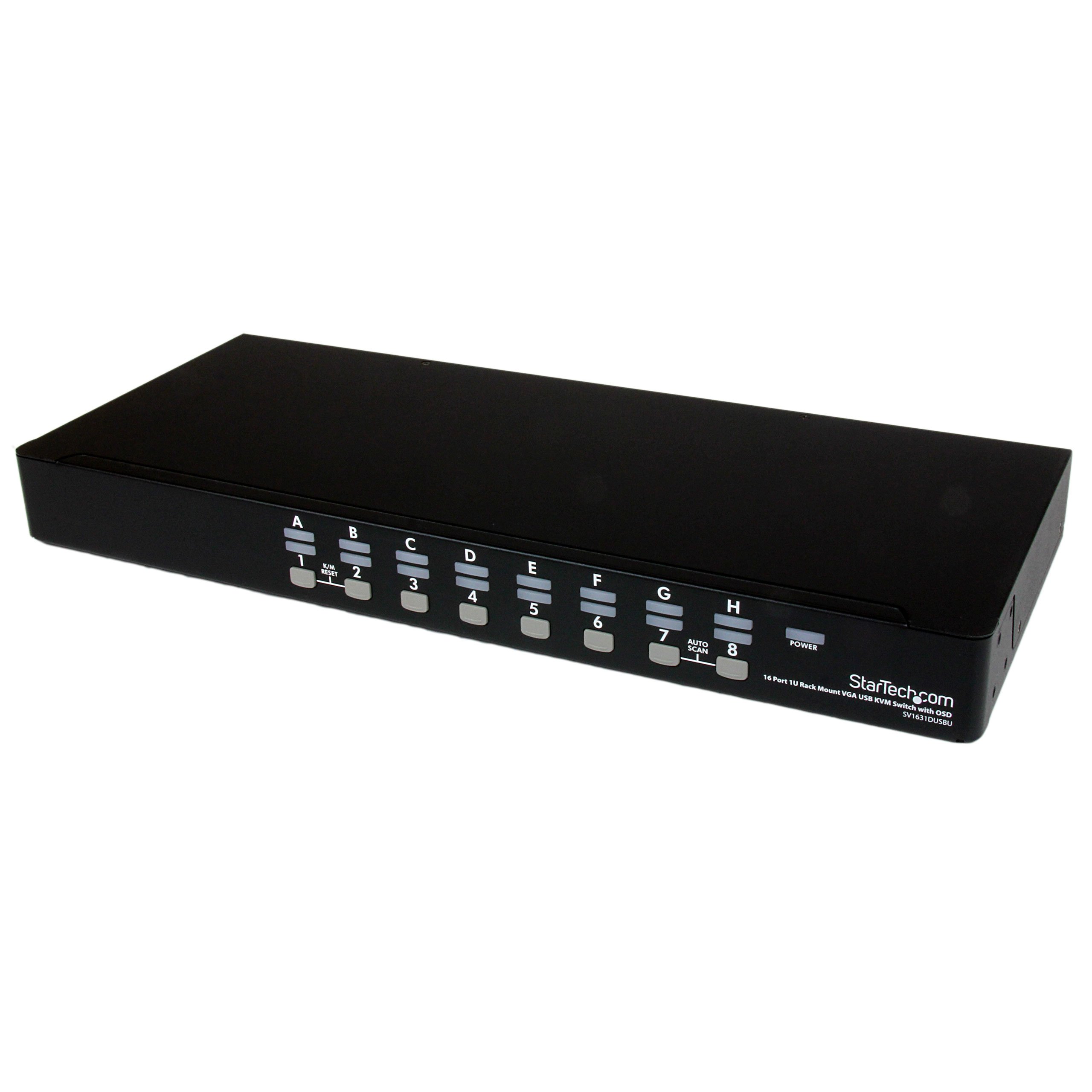 startech-com-sv1631dusbuk-commutateur-kvm-usb-16-ports-rack-1u-avec-osd-et-c-ble image 1