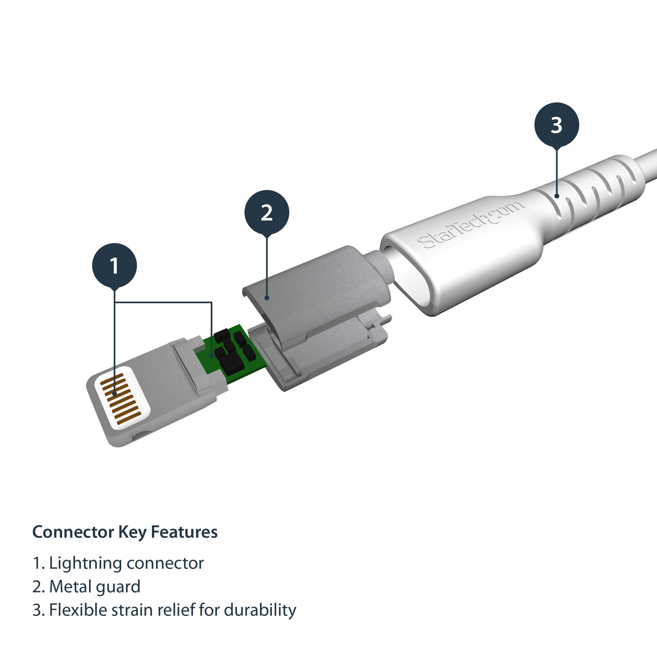 startech-com-rusbltmm1m-c-ble-robuste-usb-a-vers-lightning-1m-blanc-mfi image 5