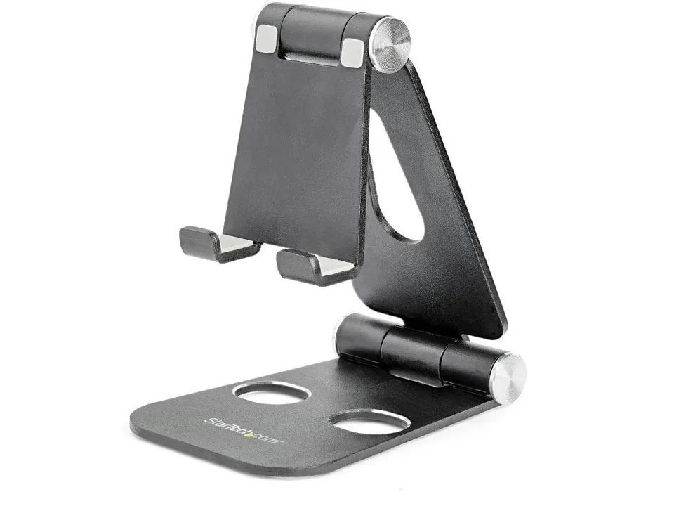 startech-com-usptlstndb-support-t-l-phone-et-tablette-pliable-aluminium-noir image 1