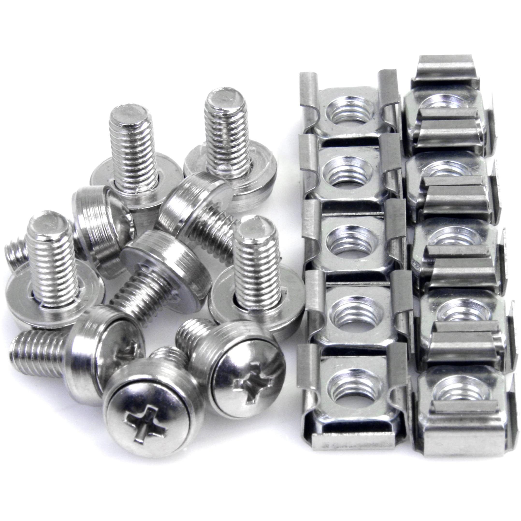 startech-com-kit-50-vis-m6-12mm-crous-cage-trou-carr-avec-outil-argent image 4