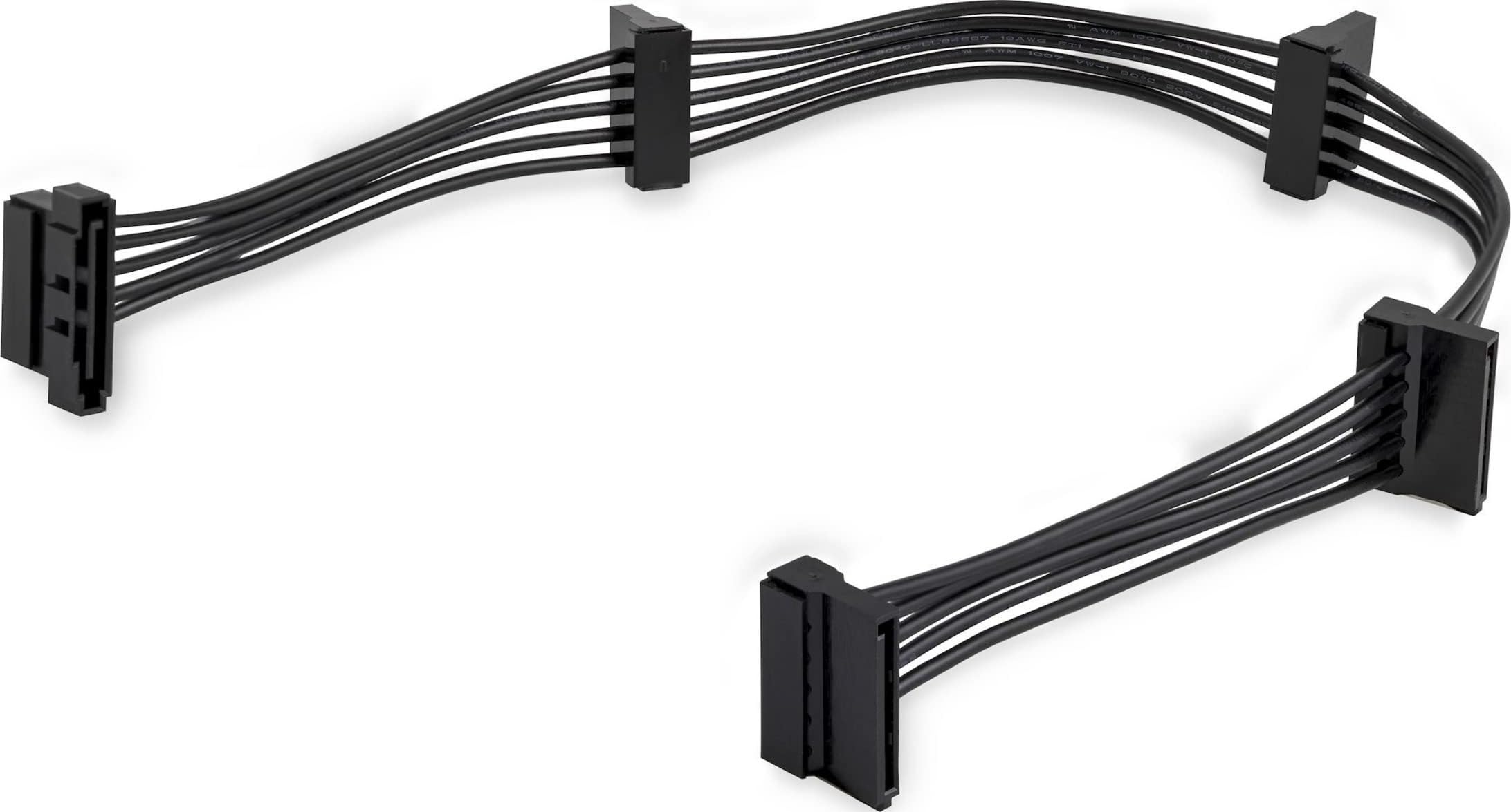startech-com-c-ble-r-partiteur-d-alimentation-sata-vers-4x-sata-pyo4sata-pour-or image 1