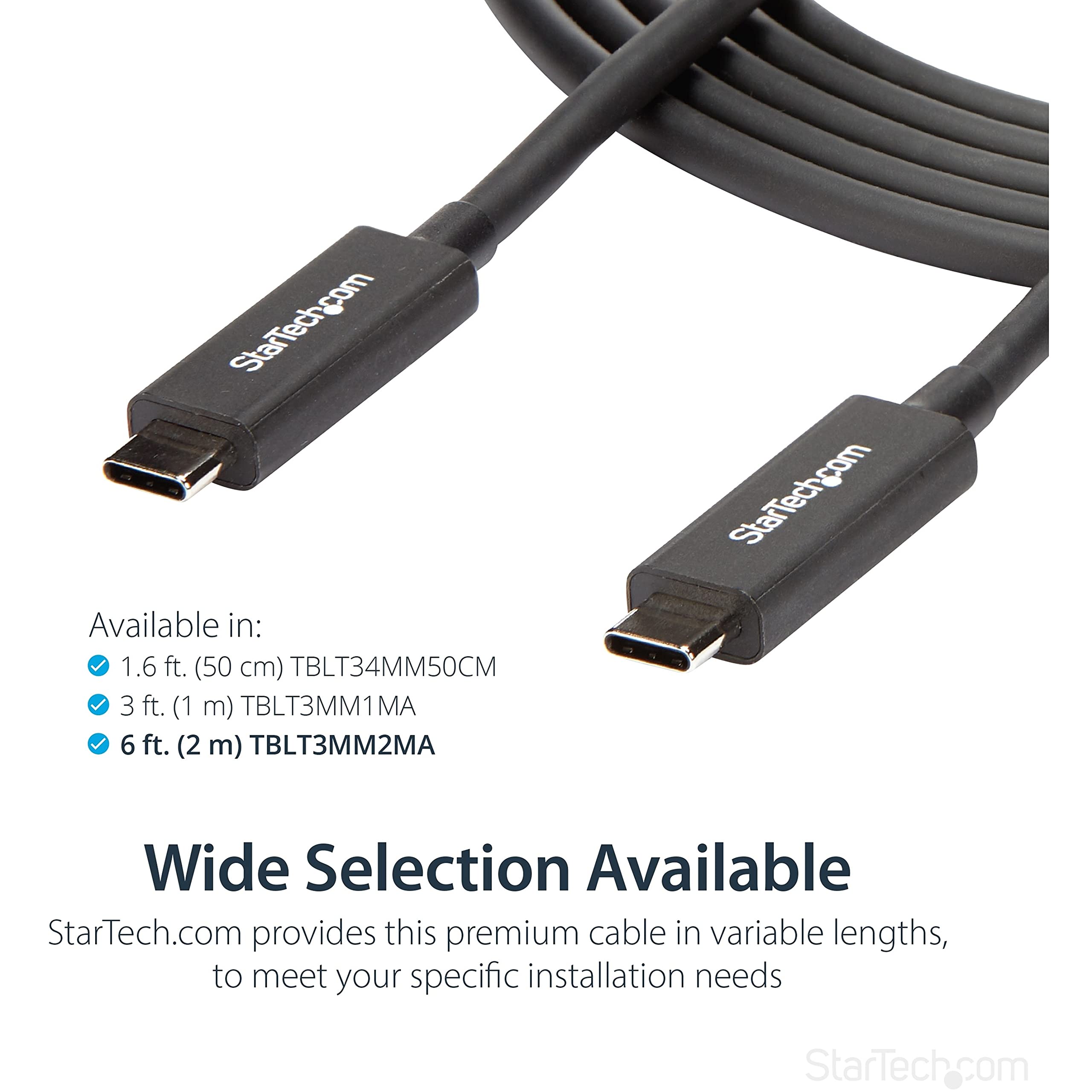 startech-com-c-ble-thunderbolt-3-actif-2m-40-gbps-100w-pd-4k-60hz-usb-c image 5