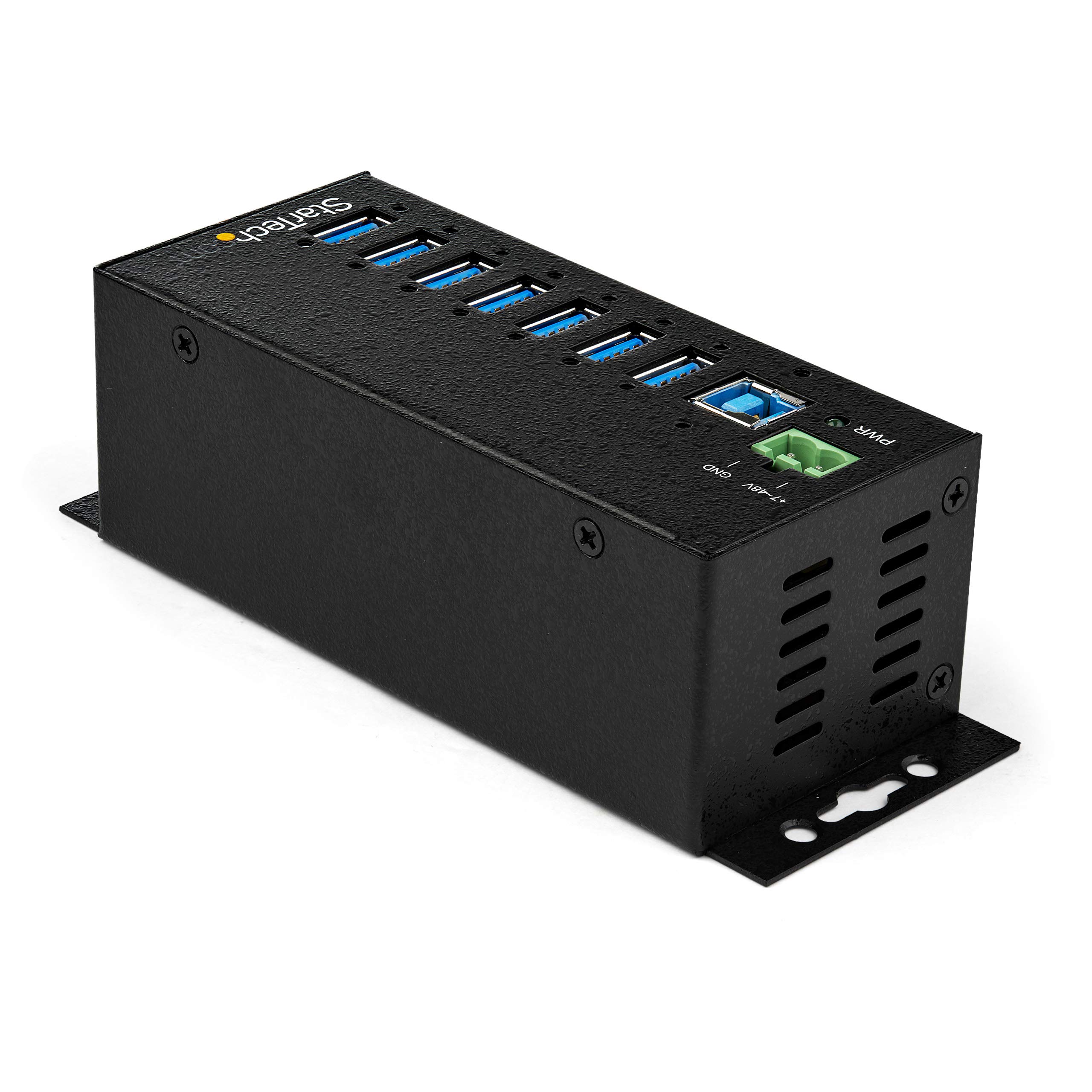 startech-com-hub-industriel-usb-3-0-7-ports-5gbps-hb30a7ame-m-tal-esd image 4