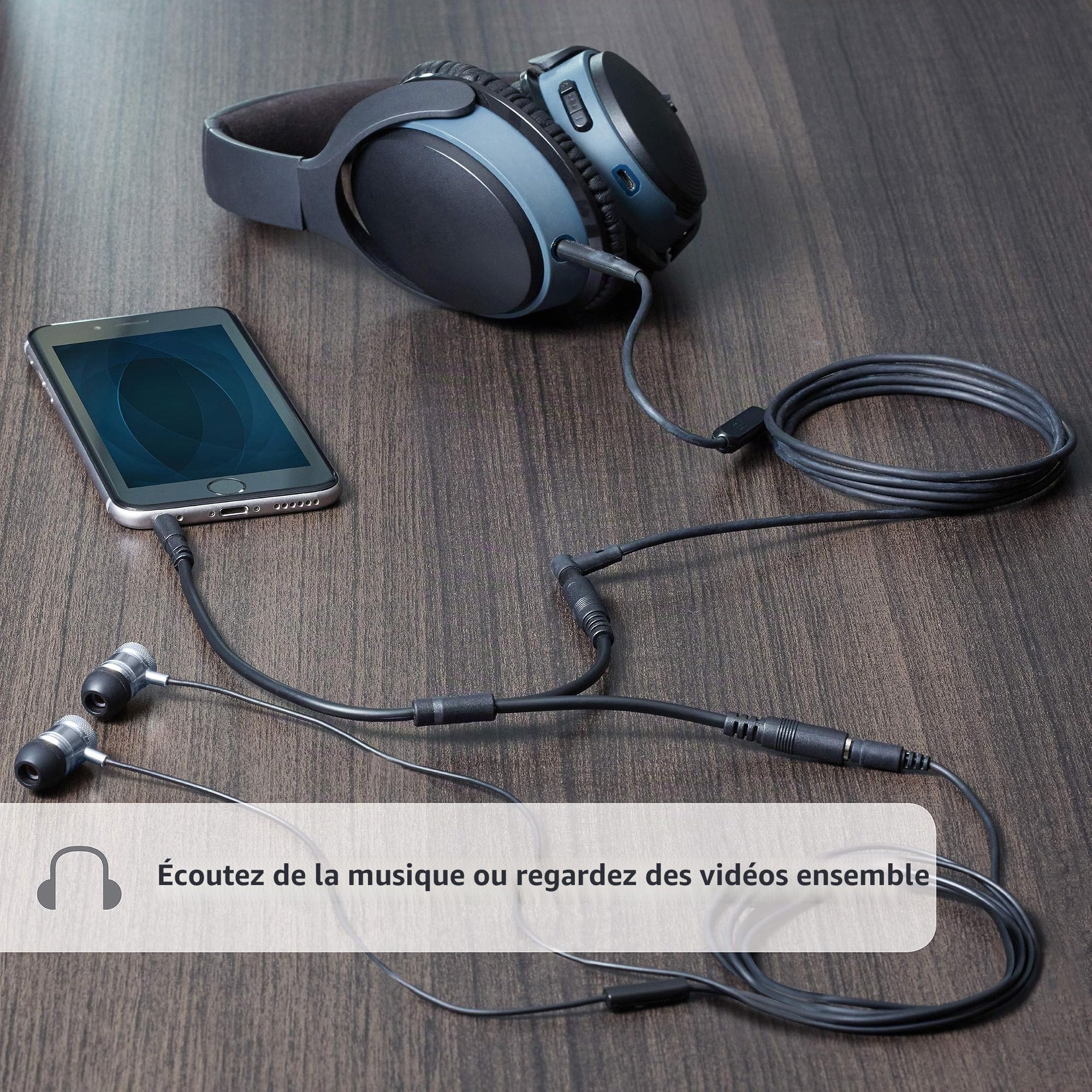 startech-com-c-ble-r-partiteur-st-r-o-slim-3-5-mm-m-le-vers-2x-femelle image 2