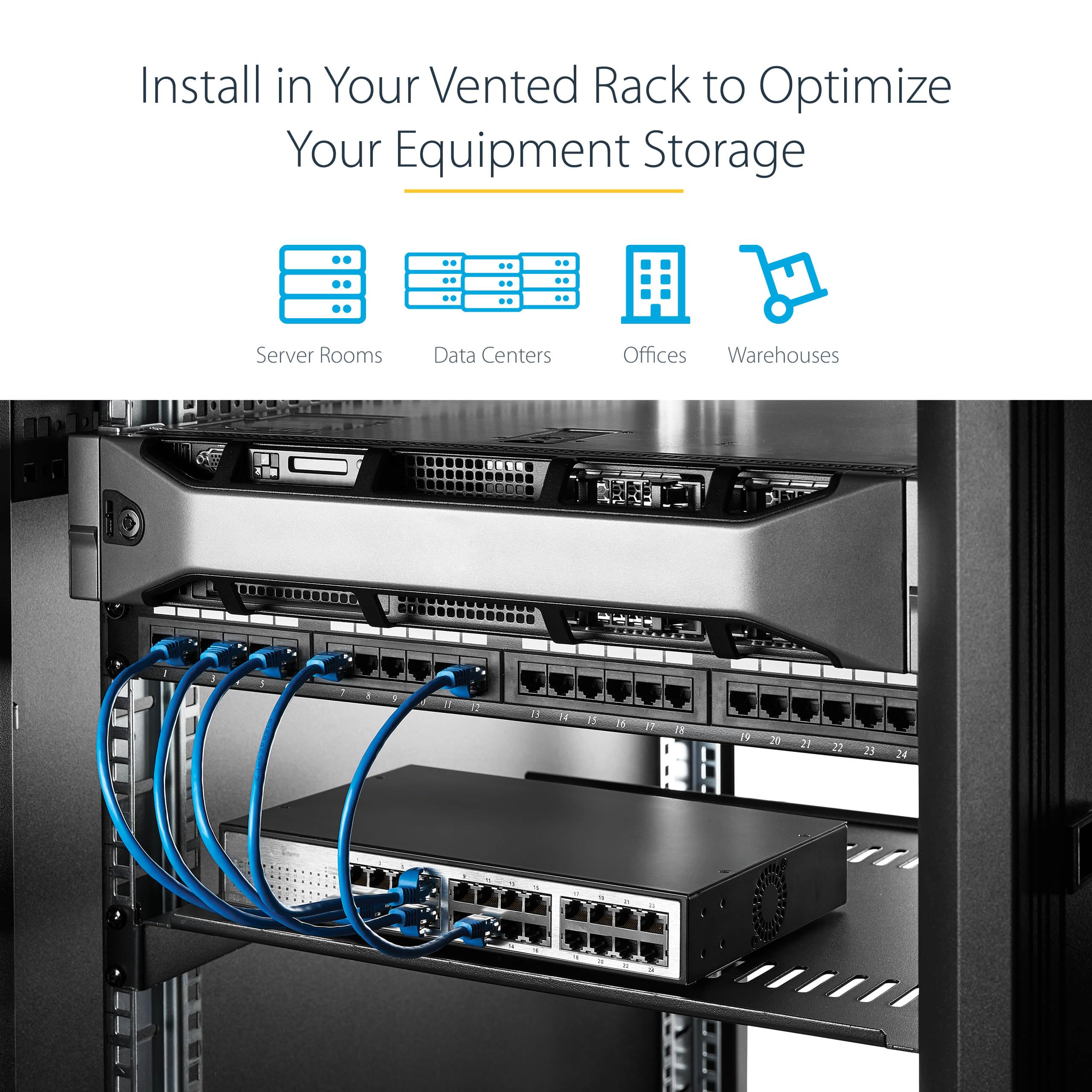 startech-com-cabshelfv1u-2pk-lot-de-2-tag-res-rack-19-1u-ventil-es-cantilever-25 image 5