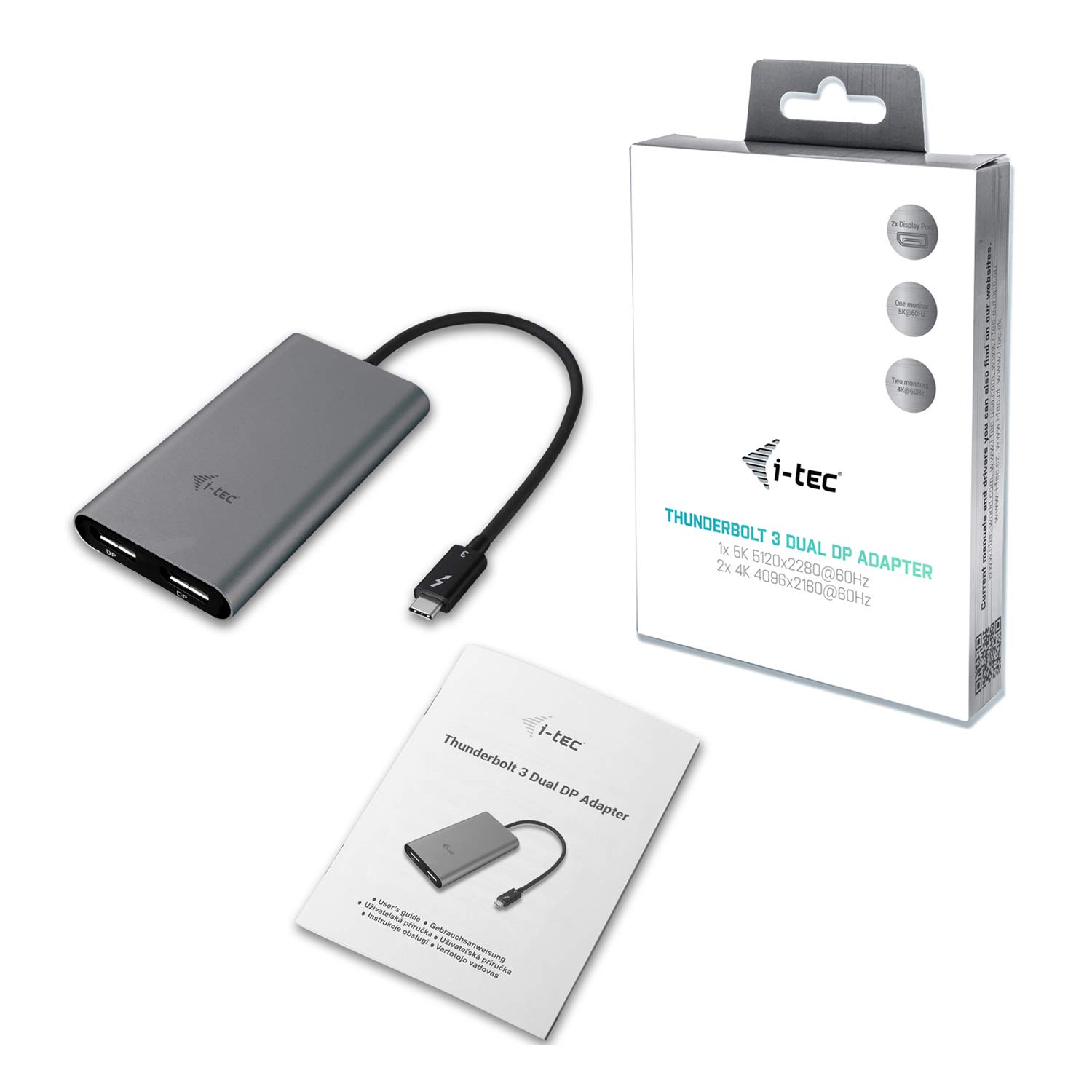 i-tec-adaptateur-thunderbolt-3-vers-dual-displayport-2x-4k-60hz-5k image 4