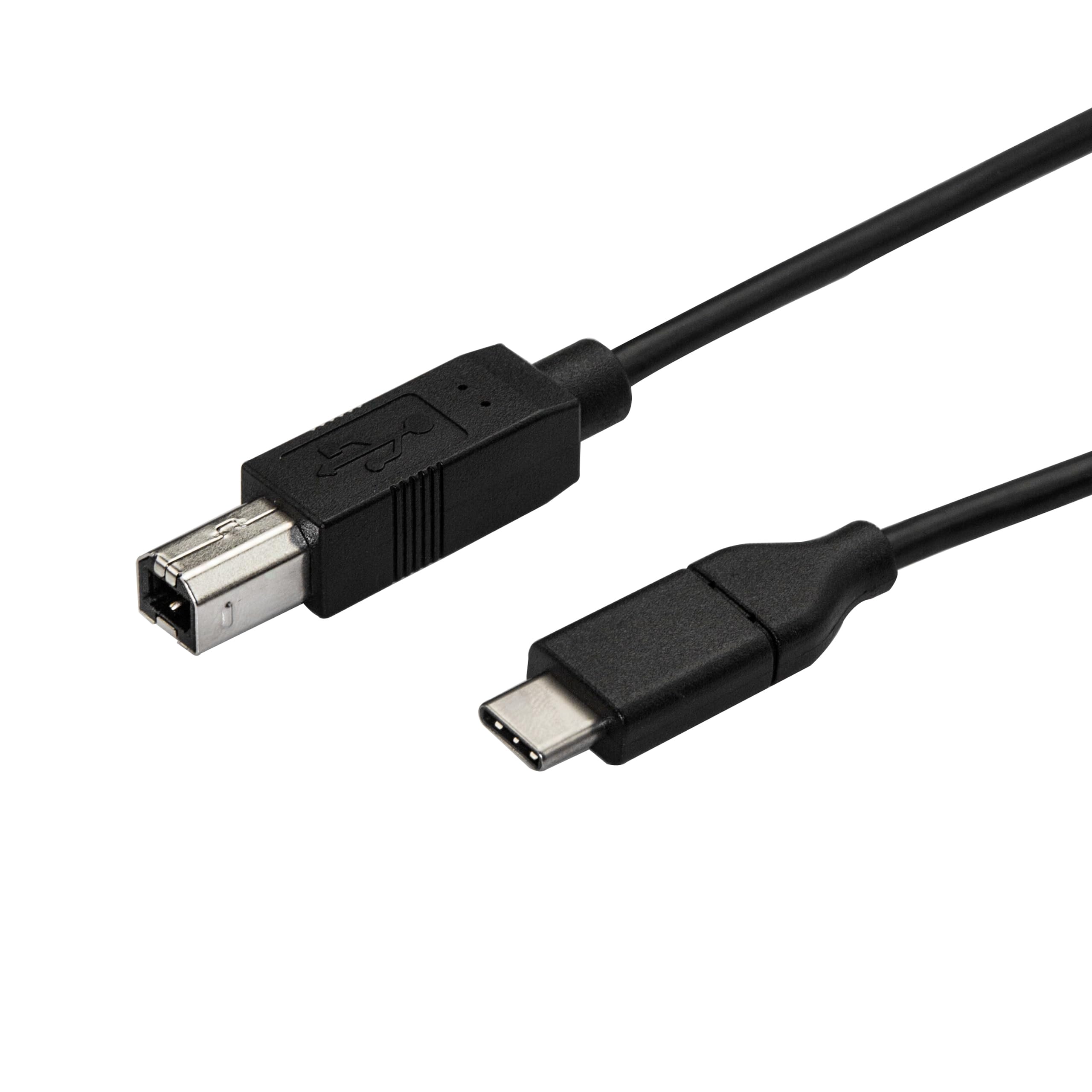 startech-com-usb2cb3m-c-ble-usb-c-vers-usb-b-3-m-imprimante-usb-2-0 image 1