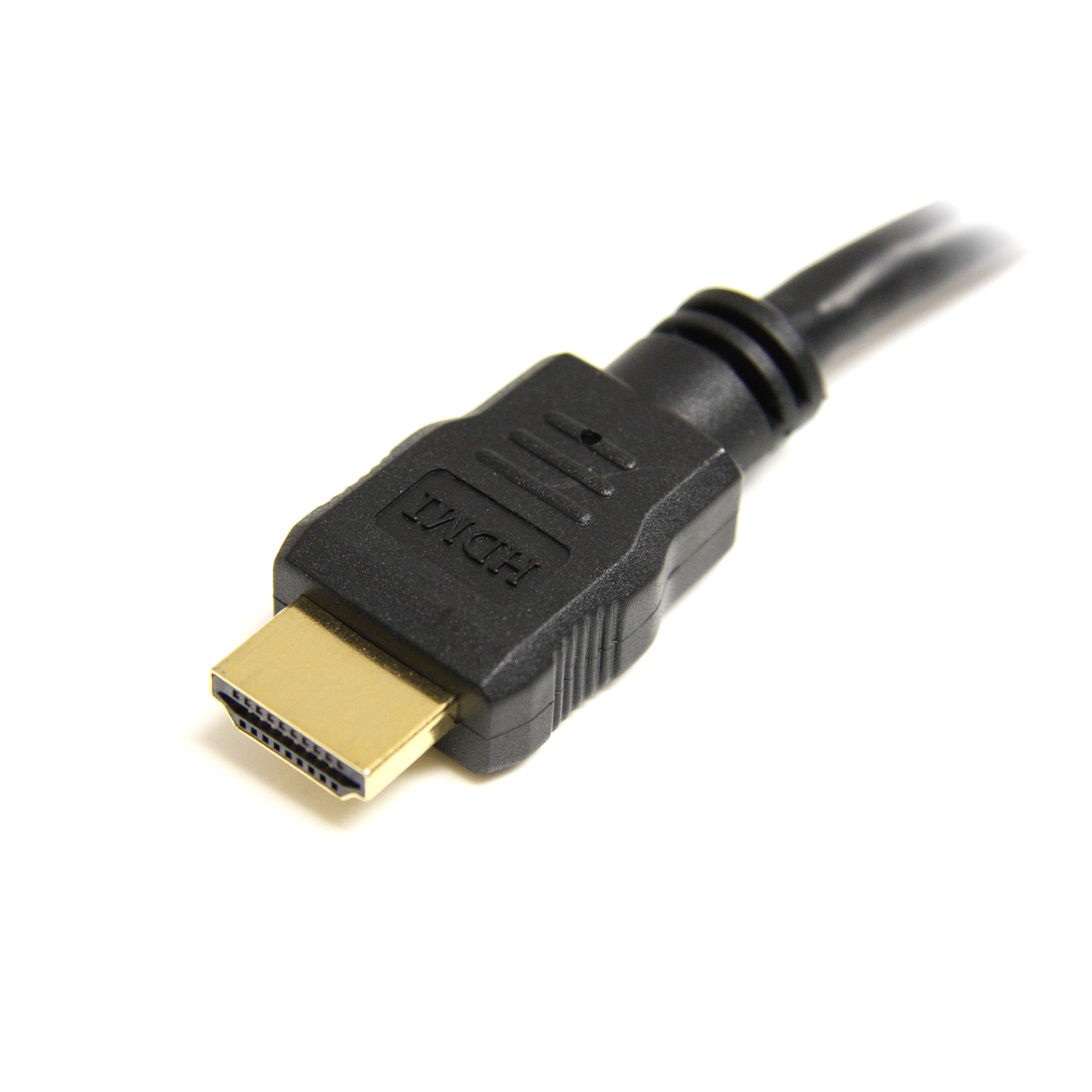 startech-com-rallonge-hdmi-15-2-cm-4k-30hz-m-le-vers-femelle-noire-hdmiextaa6in image 2