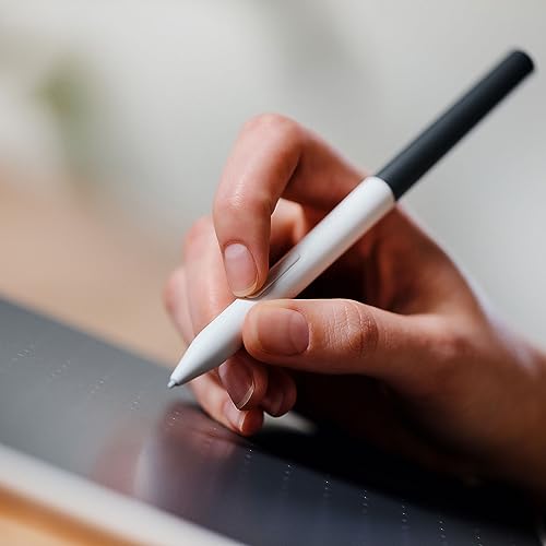 wacom-one-stylet-standard-sensible-la-pression-blanc-gris image 7