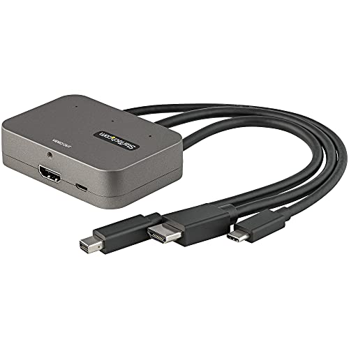 startech-com-adaptateur-multiport-3-en-1-usb-c-hdmi-mini-dp-vers-hdmi-4k-60hz image 6