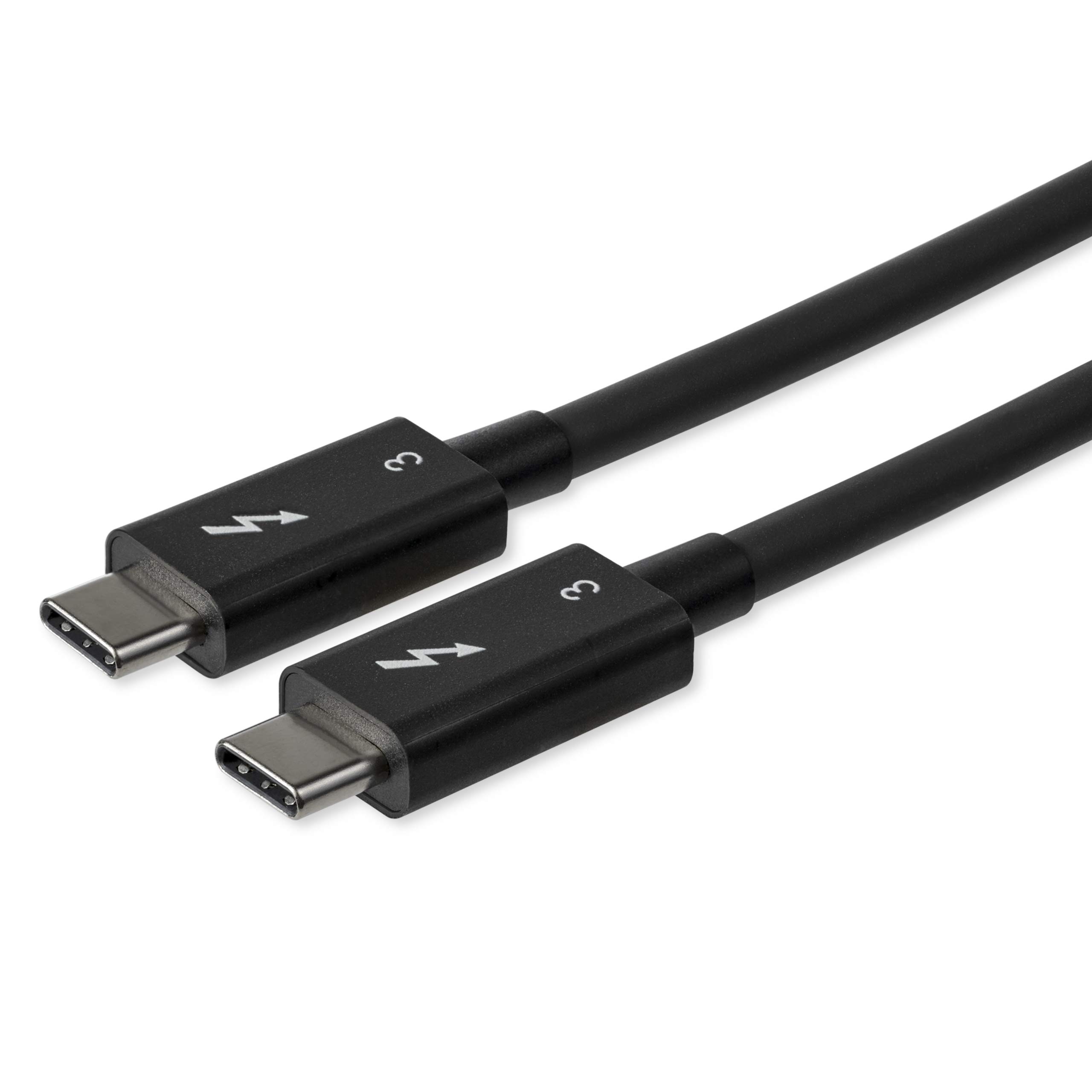startech-com-c-ble-thunderbolt-3-vers-thunderbolt-3-0-8m-40-gbps-100w-noir-tblt3 image 1