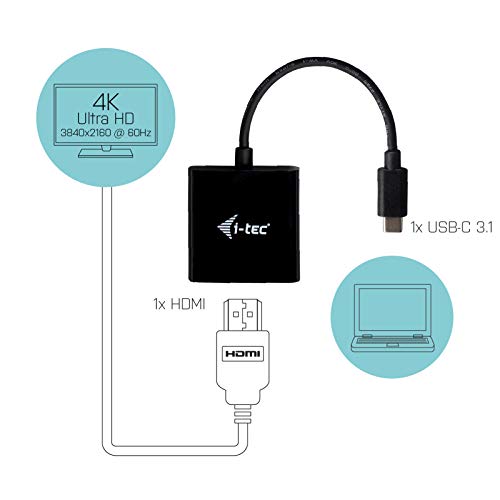 i-tec-adaptateur-usb-c-vers-hdmi-4k-60hz-ultra-hd-pour-windows-macos-thunderbolt image 4