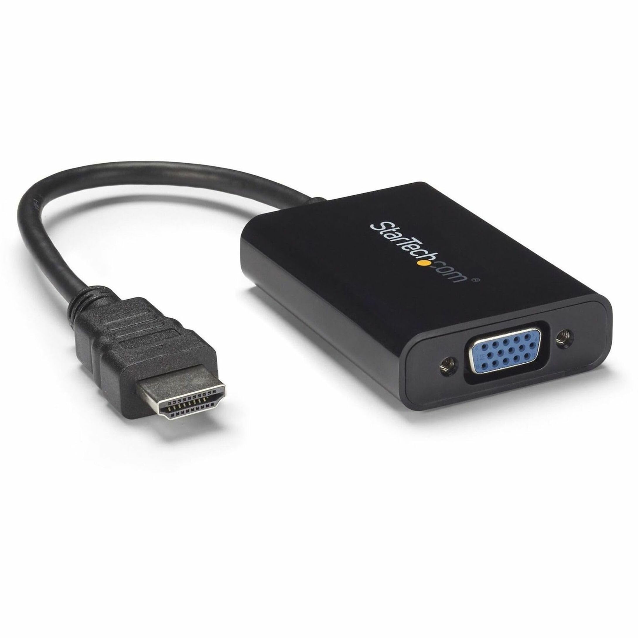 startech-com-adaptateur-hdmi-vers-vga-audio-hd2vgaa2-1080p-noir image 1