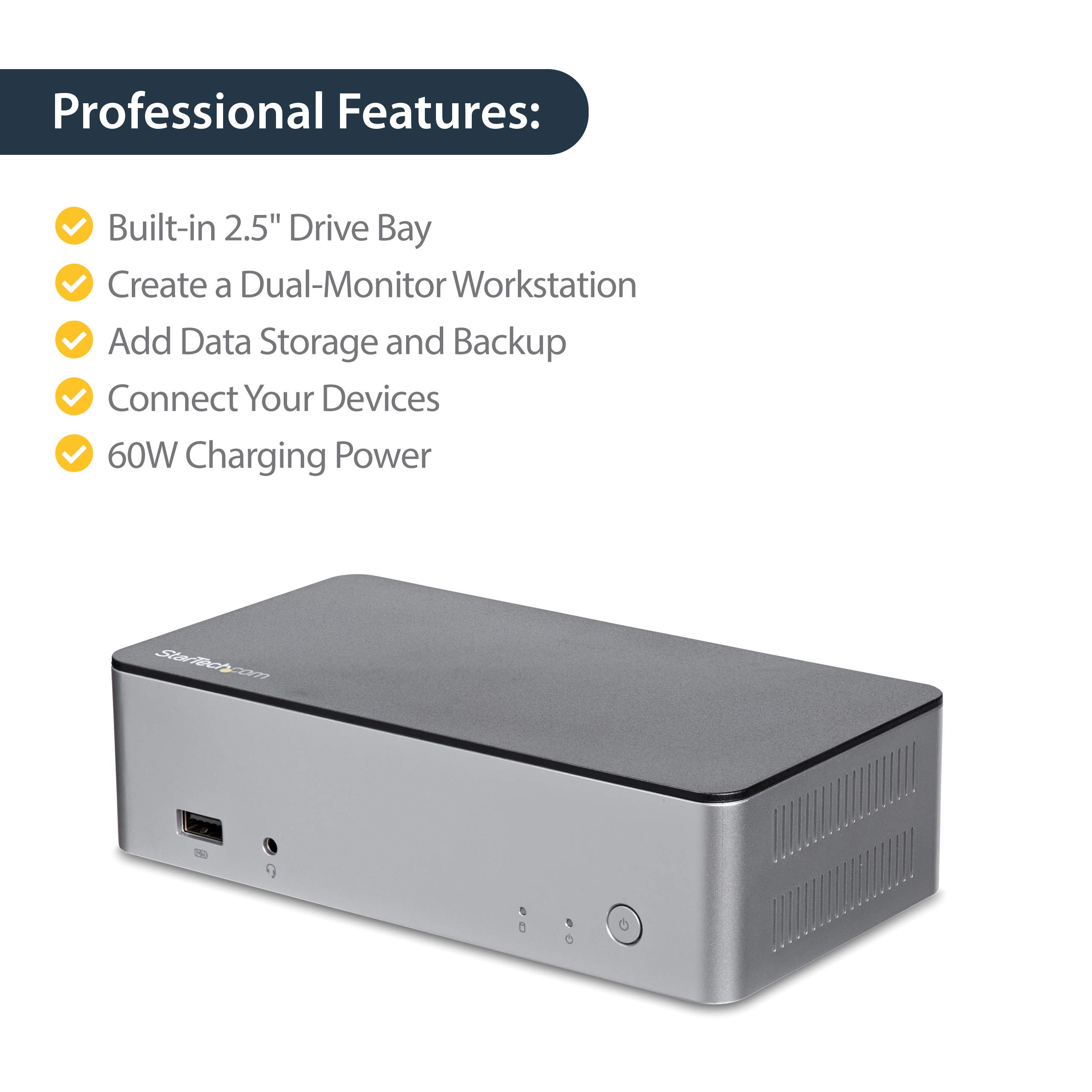startech-com-mst30c2hdppd-station-d-accueil-usb-c-double-displayport-4k-baie-ssd image 6