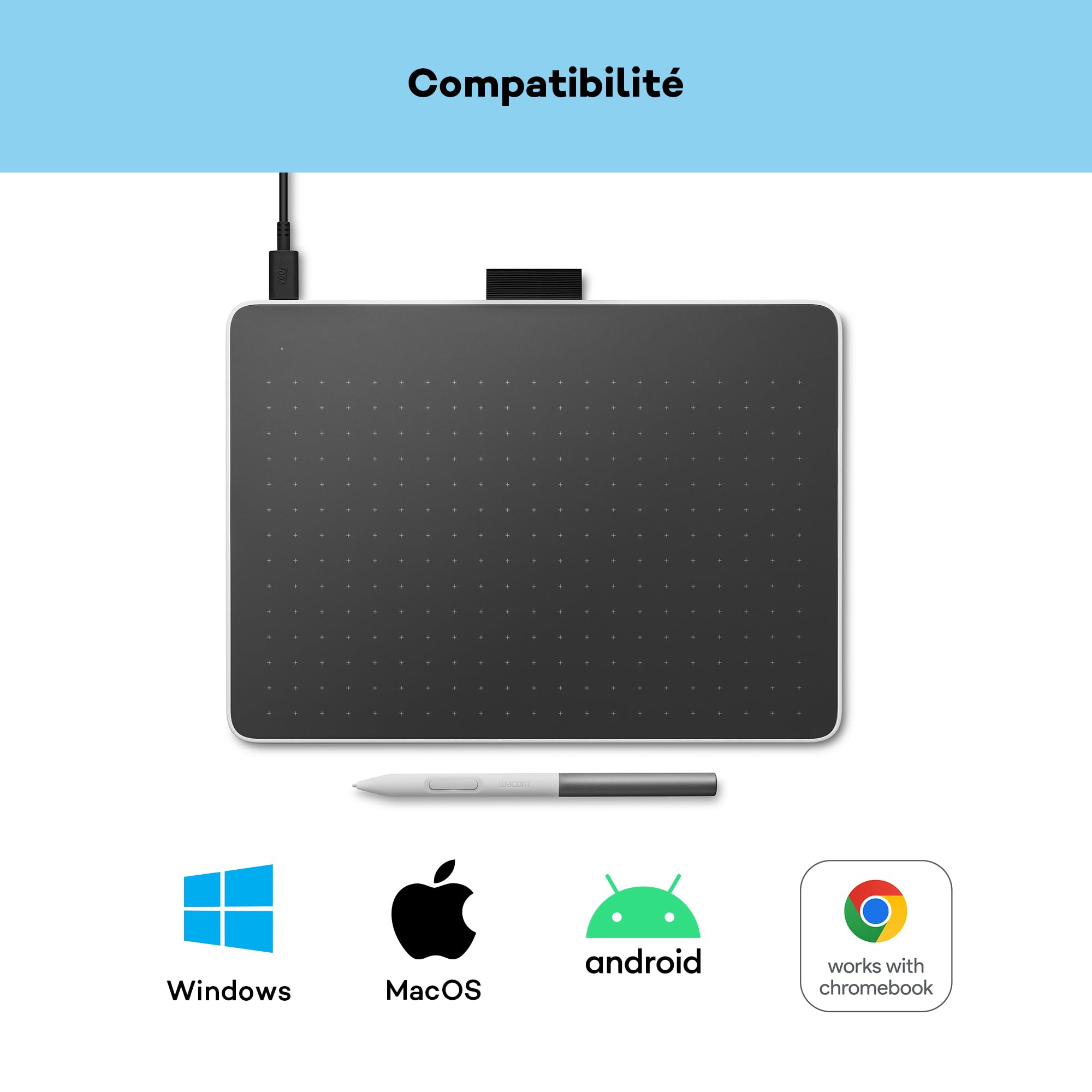wacom-one-medium-tablette-graphique-bluetooth-stylet-sans-pile-ctc4110wl image 4