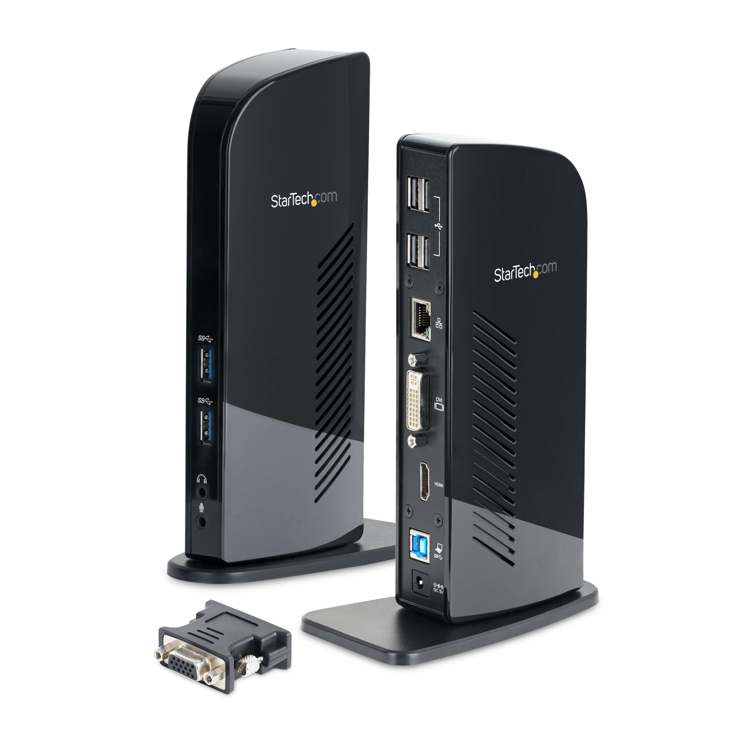 startech-com-station-d-accueil-usb-a-double-cran-hdmi-dvi-vga-6x-usb-gbe-audio image 1
