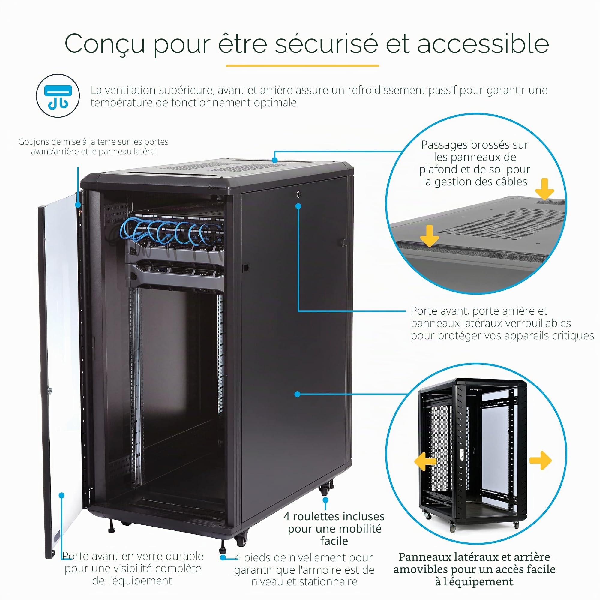 startech-com-rk3236bkf-armoire-serveur-32u-19-4-montants-800-kg image 4