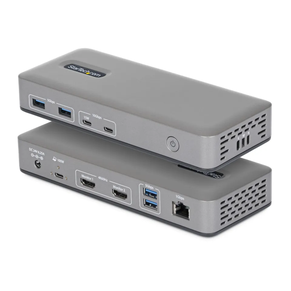 startech-com-dock-usb-c-double-hdmi-4k-60hz-6x-usb-ethernet image 1