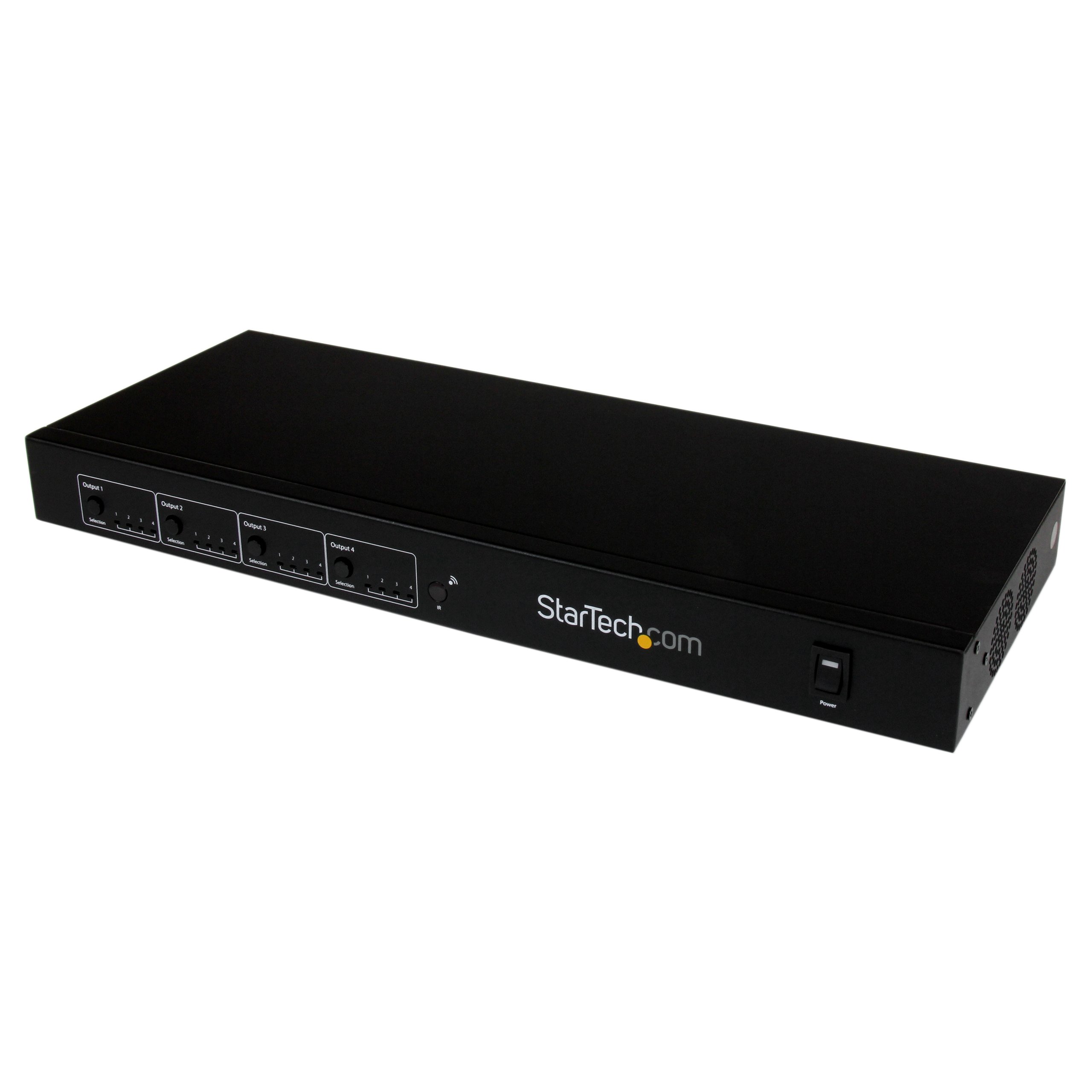 startech-com-st424hdbt-switch-matrice-4x4-hdmi-hdbaset-sur-cat5-cat6-70-m-1080p image 1