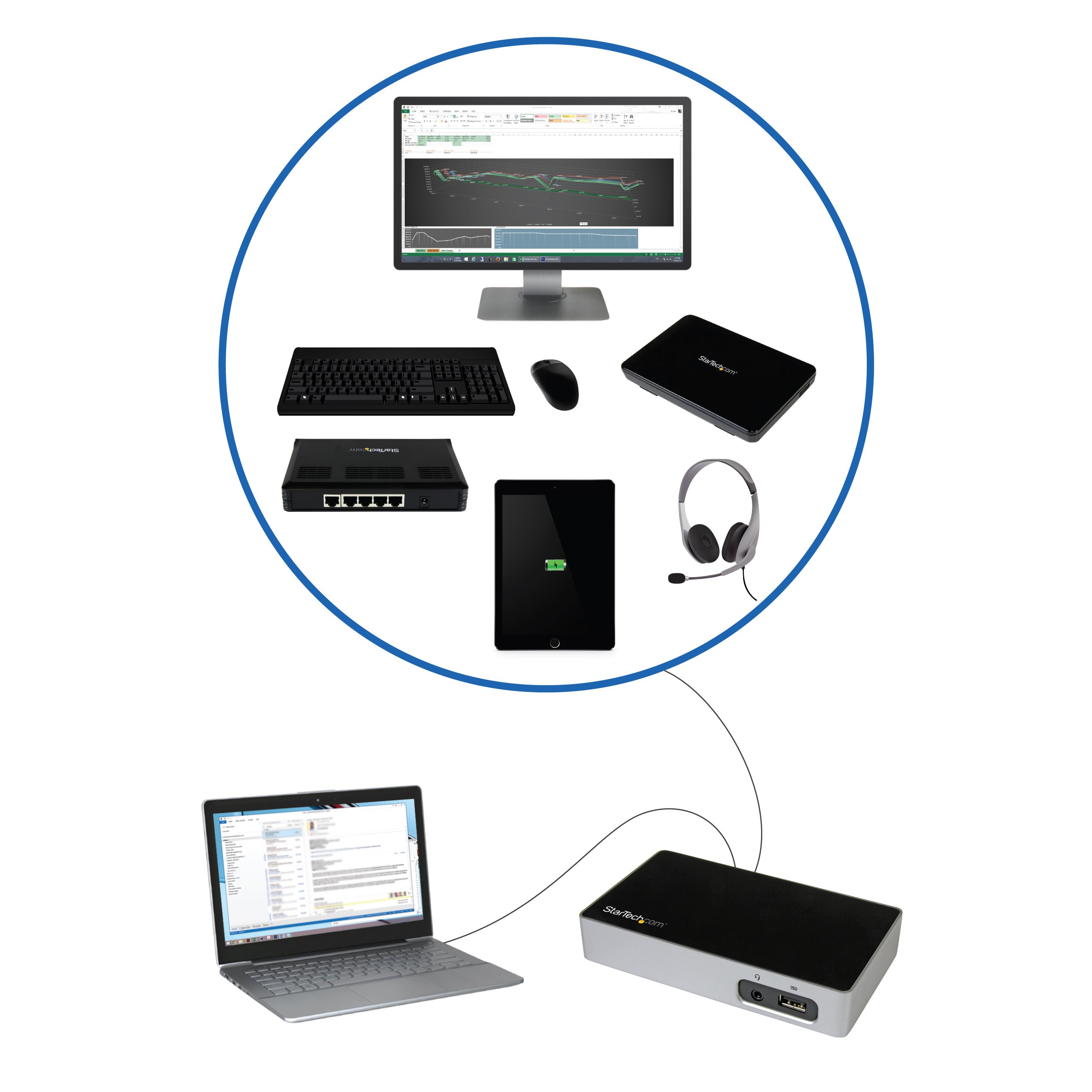 startech-com-usb3vdockd-station-d-accueil-usb-3-0-universelle-dvi-gbe image 4