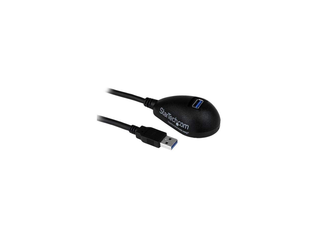 startech-com-usb3sext5dkb-rallonge-usb-5-gbps-1-5-m-usb-a-m-le-femelle-noire image 1