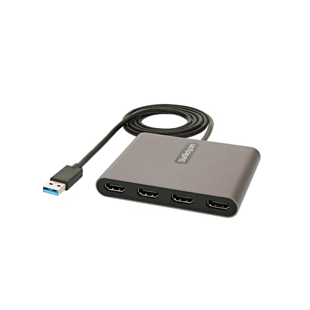 startech-com-adaptateur-usb-a-vers-4x-hdmi-1080p-60hz-1-m-bus image 1