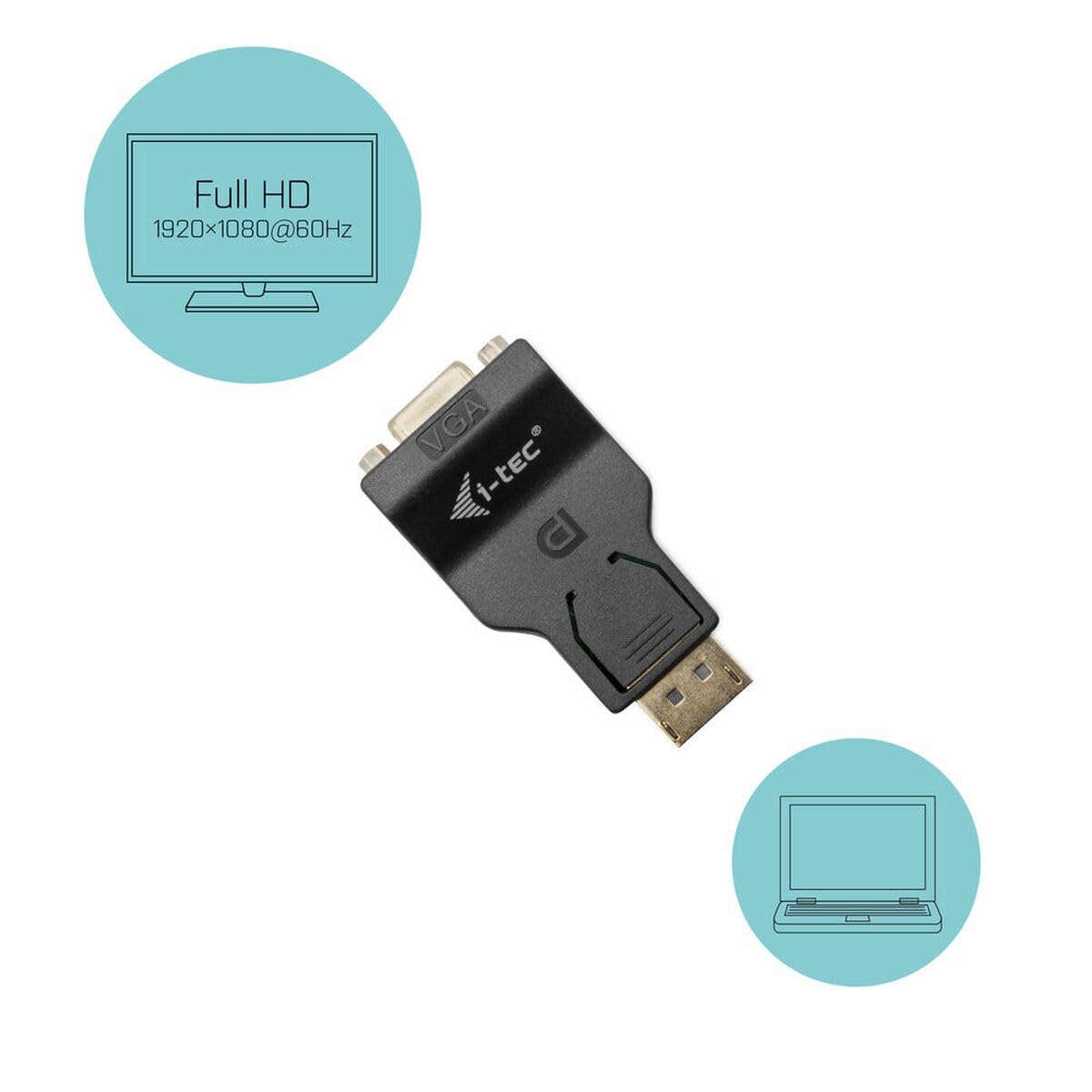 i-tec-adaptateur-displayport-vers-vga-1920x1080-60-hz image 3