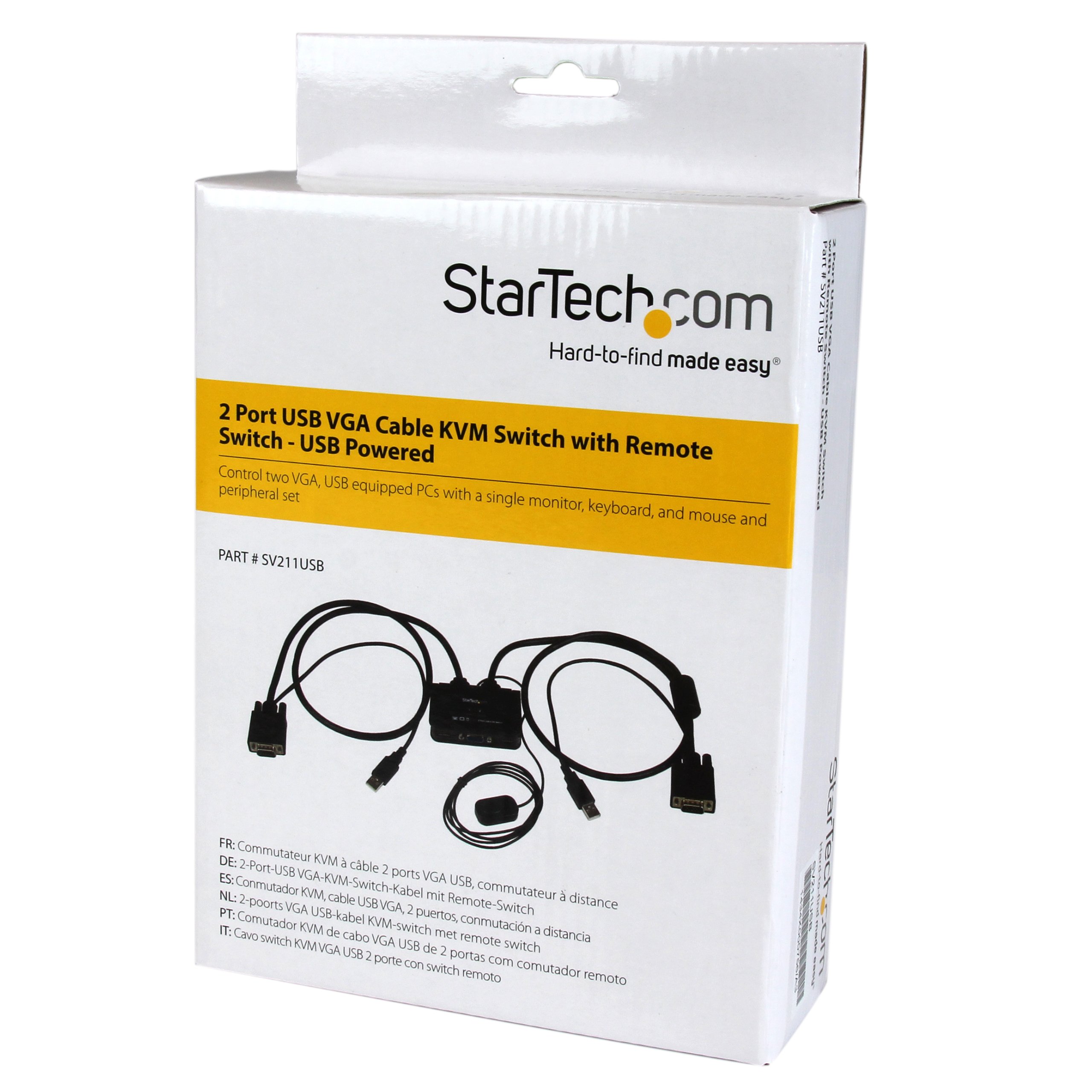 startech-com-sv211usb-switch-kvm-usb-vga-2-ports-avec-c-bles image 6