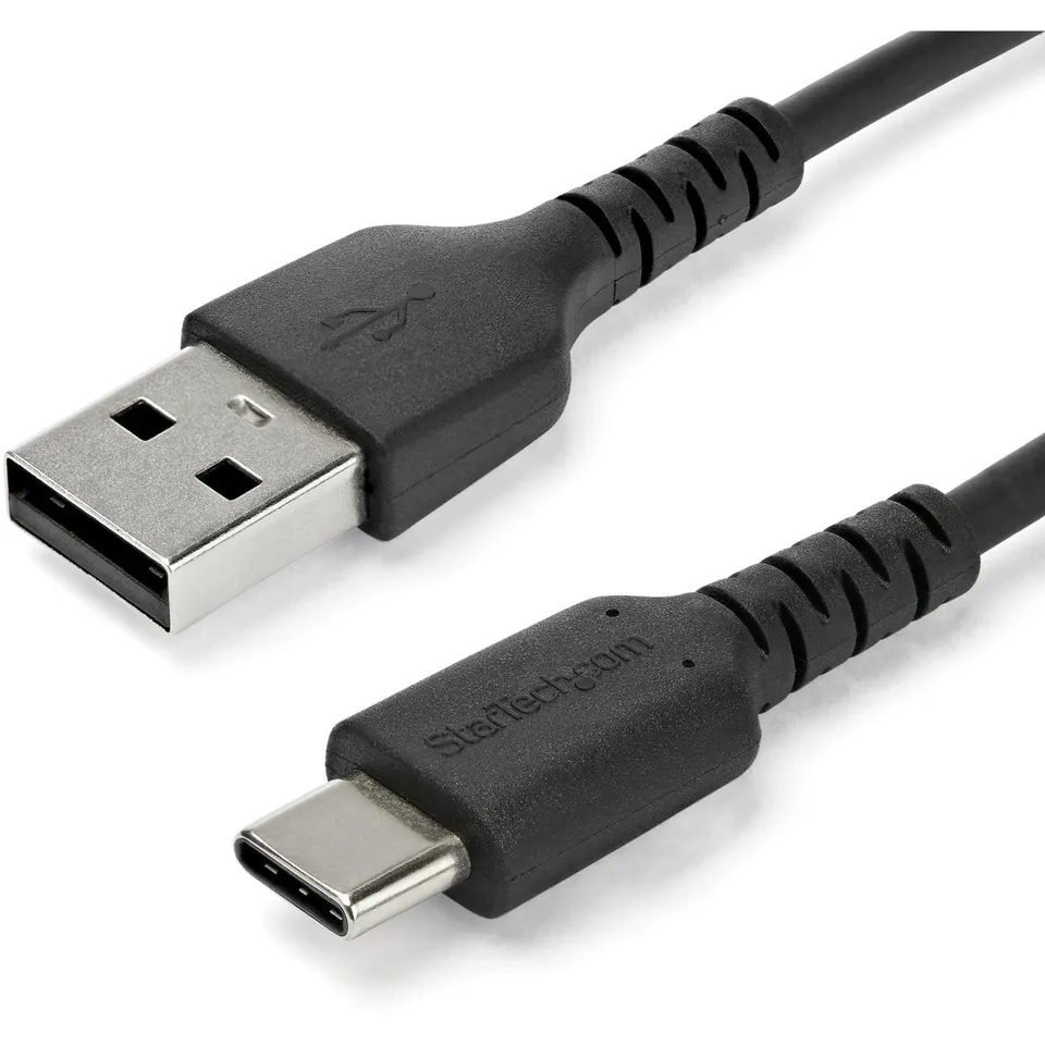startech-com-c-ble-usb-a-vers-usb-c-2m-charge-3a-sync-usb-2-0-robuste-noir image 1