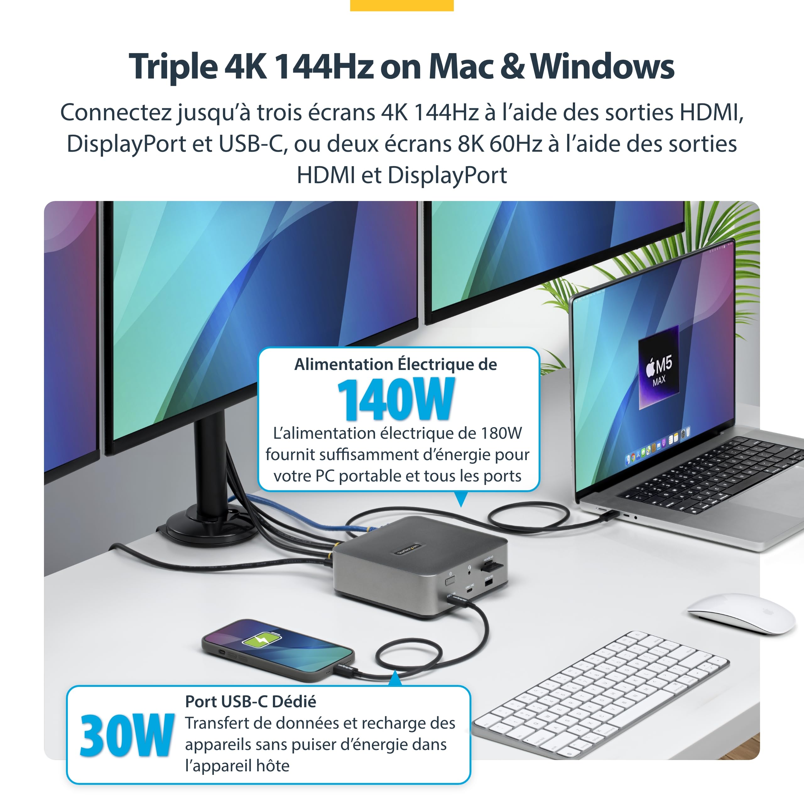 startech-com-st12mhdlan-series-station-d-accueil-thunderbolt-5-usb4-triple-4k-14 image 4