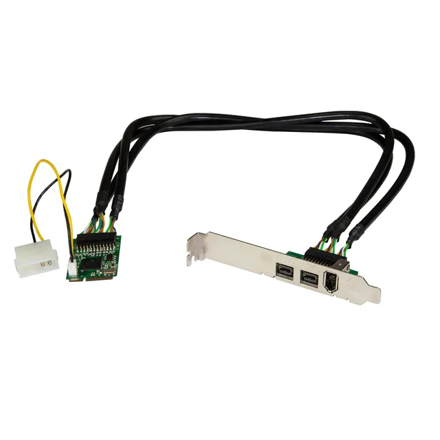 startech-com-mpex1394b3-carte-mini-pci-express-firewire-3-ports-800-mbps image 1