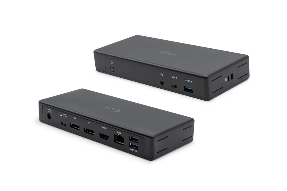 i-tec-usb-c-triple-4k-station-d-accueil-2x-displayport-hdmi-ethernet-85w image 1