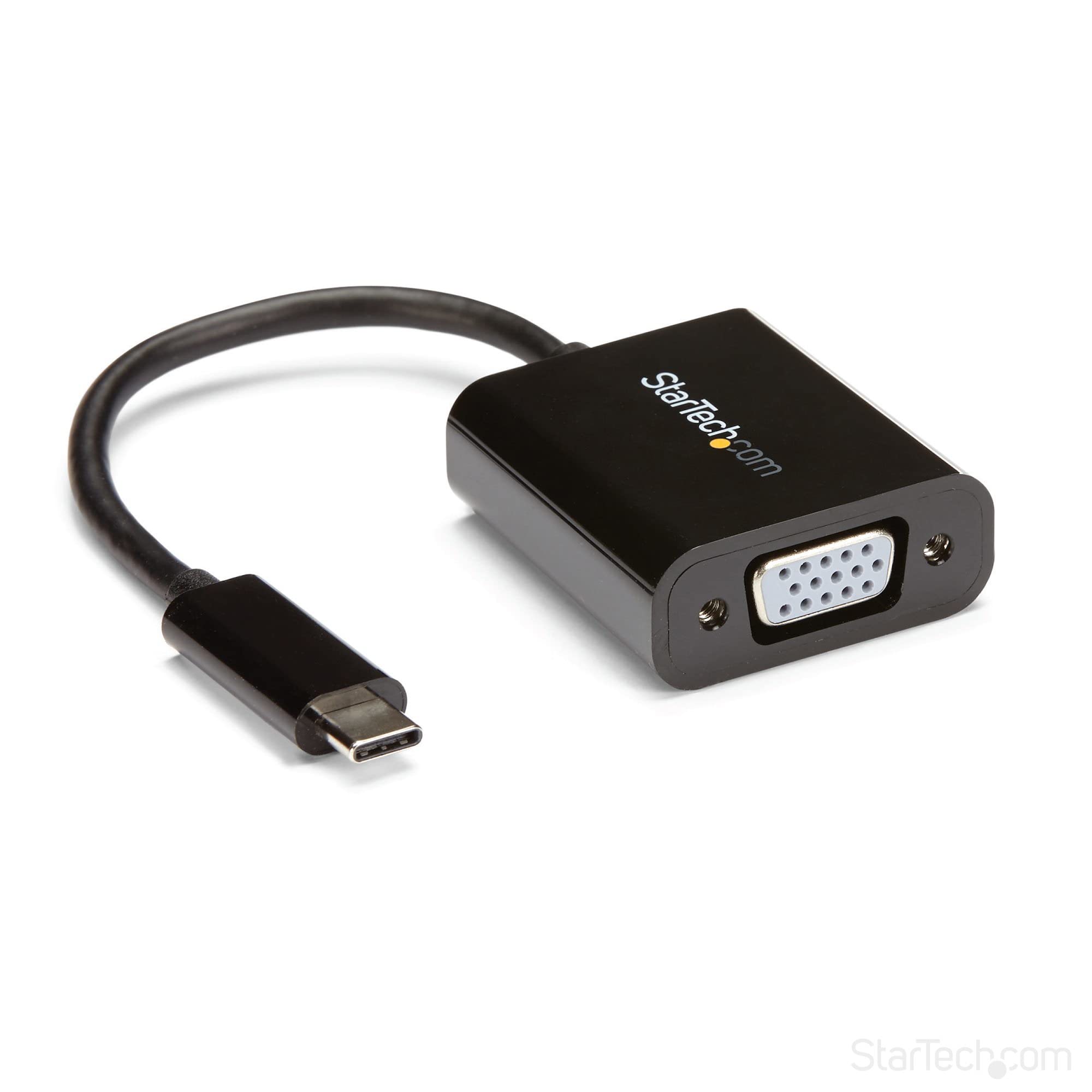 startech-com-adaptateur-usb-c-vers-vga-1080p-full-hd-noir-cdp2vga image 1