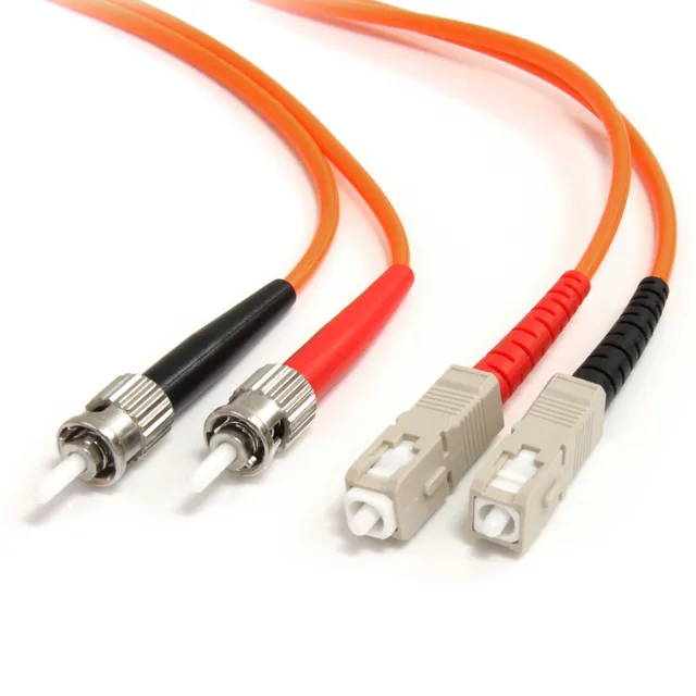 startech-com-fibstsc2-c-ble-fibre-optique-om1-2-m-st-vers-sc-62-5-125 image 1