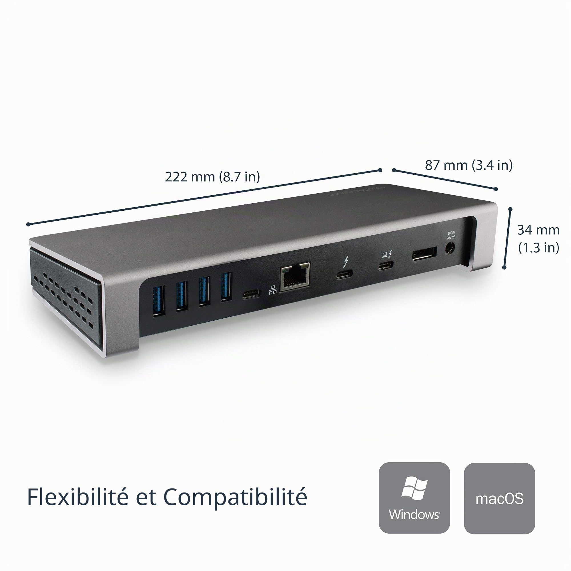 startech-com-station-d-accueil-thunderbolt-3-double-4k-60hz-85w-sd image 8