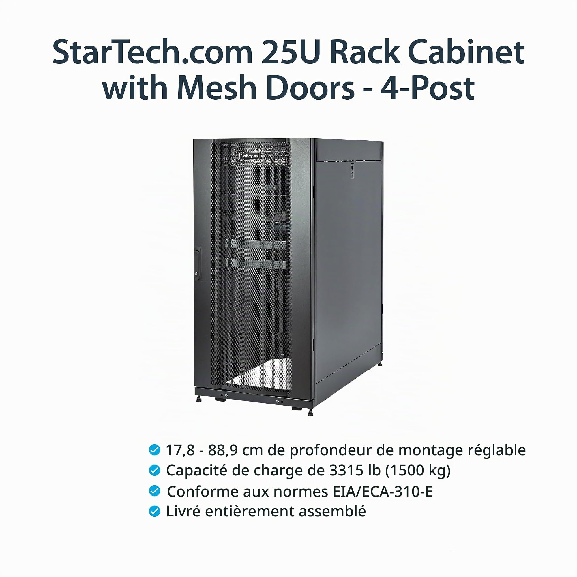 startech-com-rk2537bkm-armoire-serveur-25u-19-pouces-4-montants-89-cm-1500-kg image 2