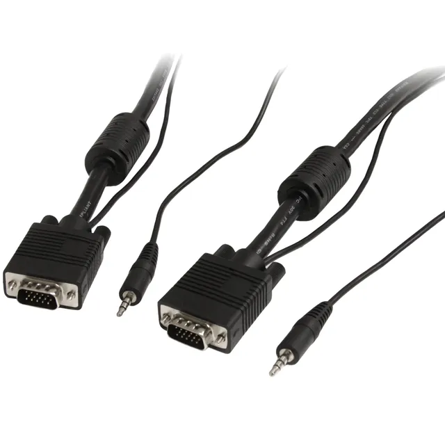 startech-com-st12mhdlan-c-ble-vid-o-vga-coaxial-hd15-m-m-5-m-avec-audio image 1