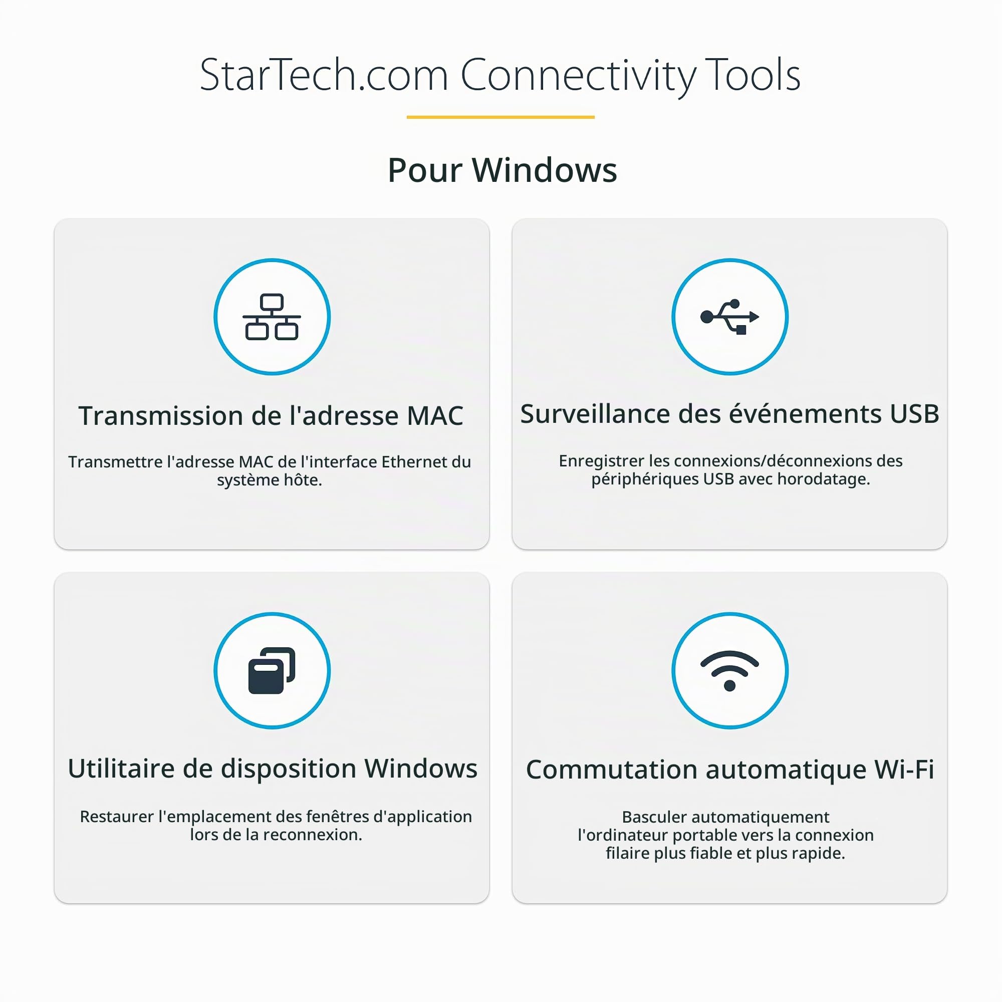 startech-com-station-d-accueil-usb-a-double-cran-hdmi-dvi-vga-6x-usb-gbe-audio image 7