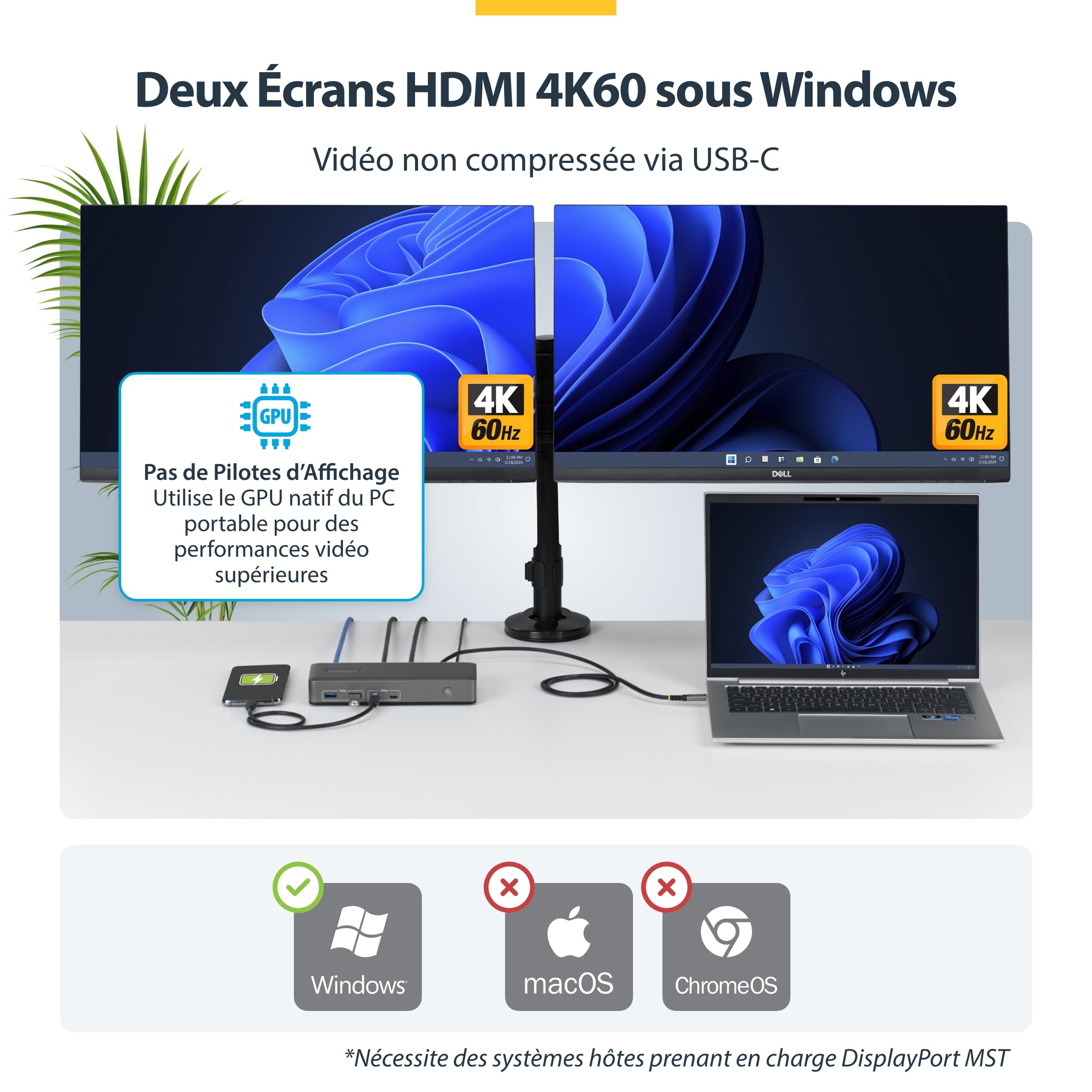 startech-com-dock-usb-c-double-hdmi-4k-60hz-6x-usb-ethernet image 3
