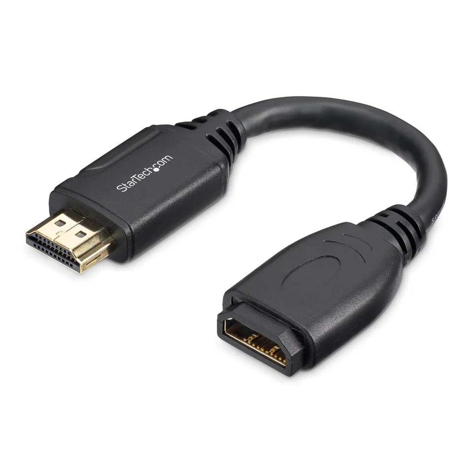 startech-com-hd2mf6inl-rallonge-c-ble-hdmi-15-cm-4k-60hz-m-le-vers-femelle image 1