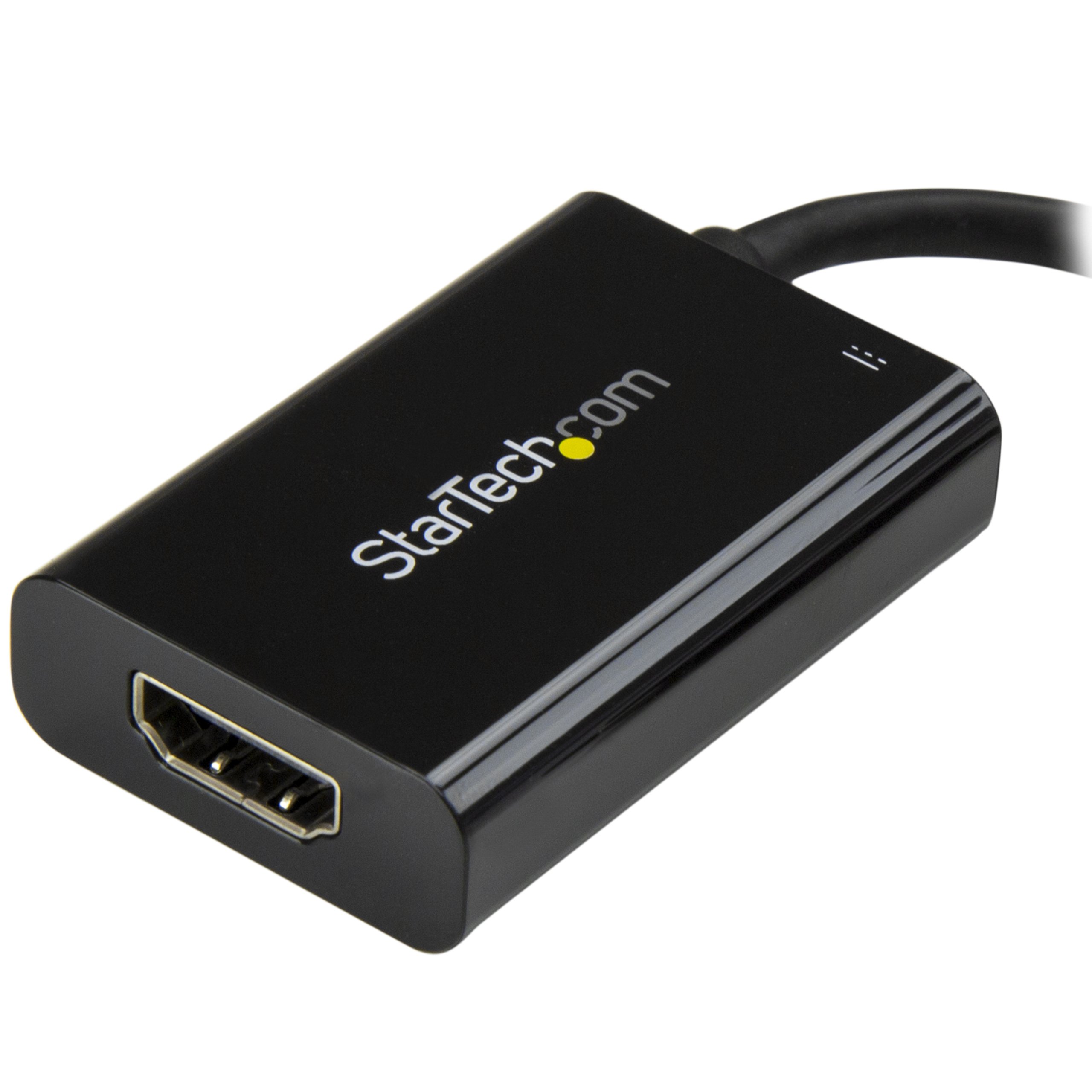 startech-com-adaptateur-actif-usb-c-vers-hdmi-2-0-4k-60hz-60w-pd-noir image 2