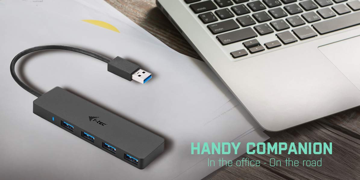 i-tec-u3hub404-hub-usb-3-0-fin-4-ports-37-g-nomade image 2
