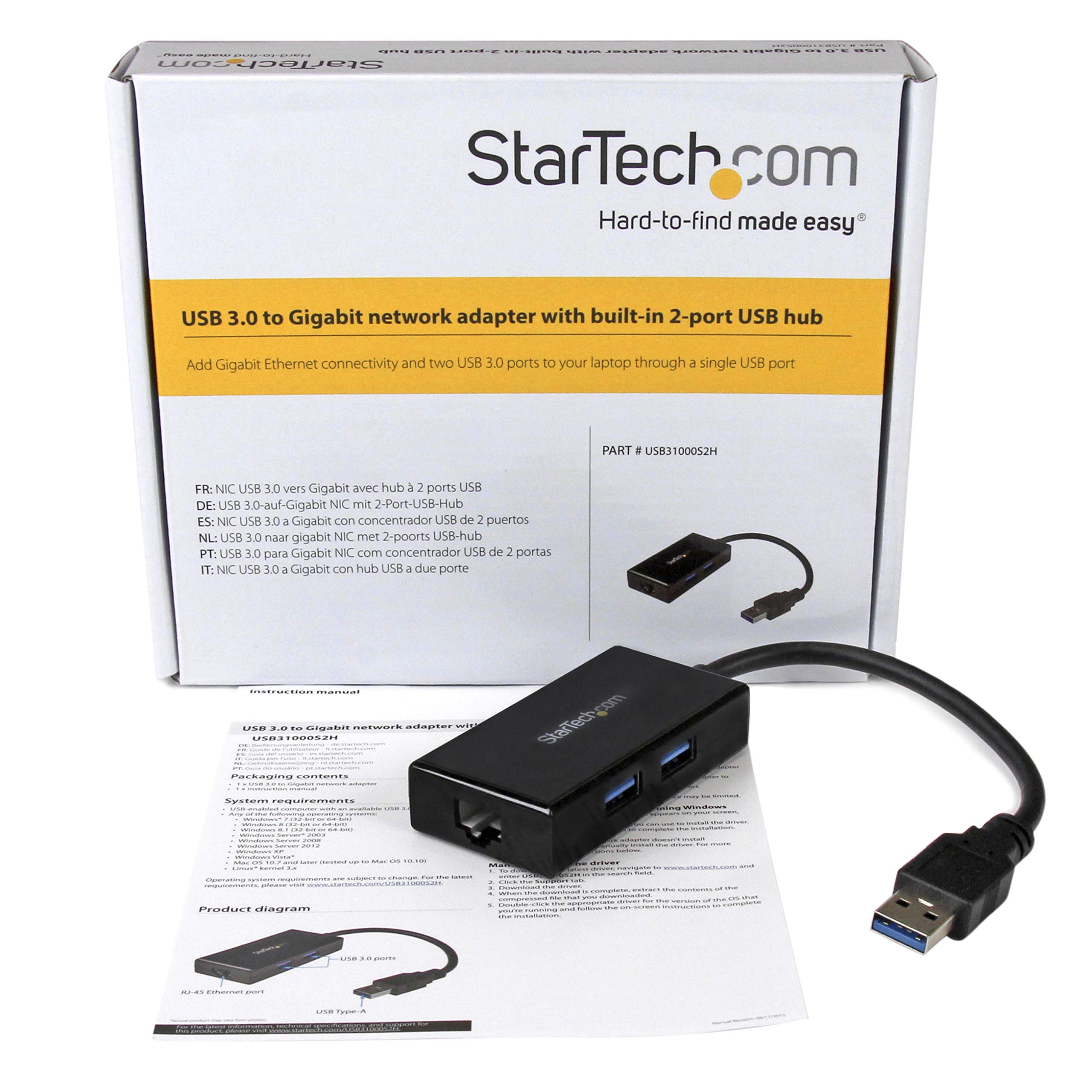 startech-com-usb31000s2h-hub-usb-3-0-2-ports-gigabit-ethernet-rj45 image 8