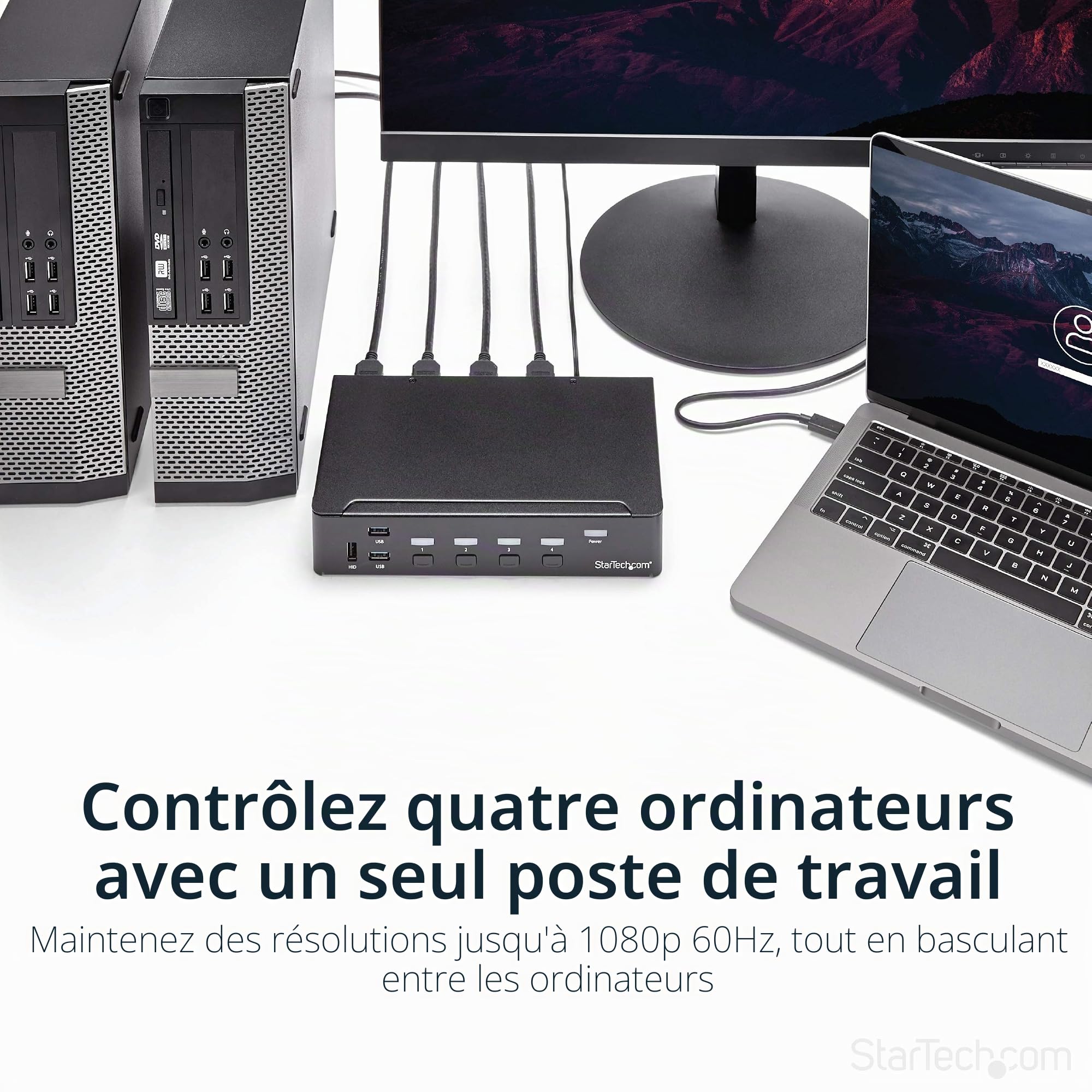 startech-com-commutateur-kvm-hdmi-4-ports-1080p-hub-usb-3-0 image 2