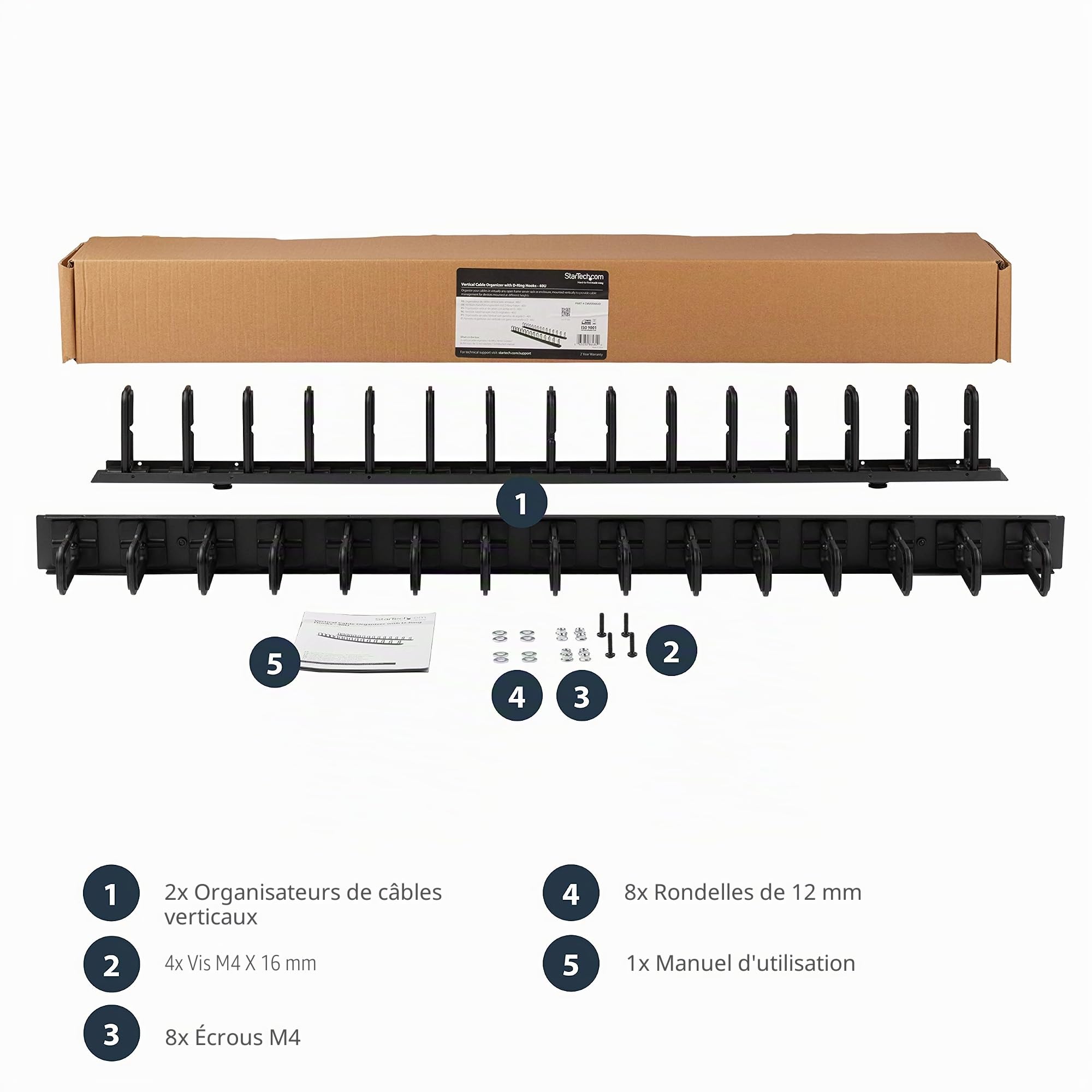 startech-com-cmver40ud-gestion-de-c-bles-verticale-40u-anneaux-en-d-lot-de-2 image 5